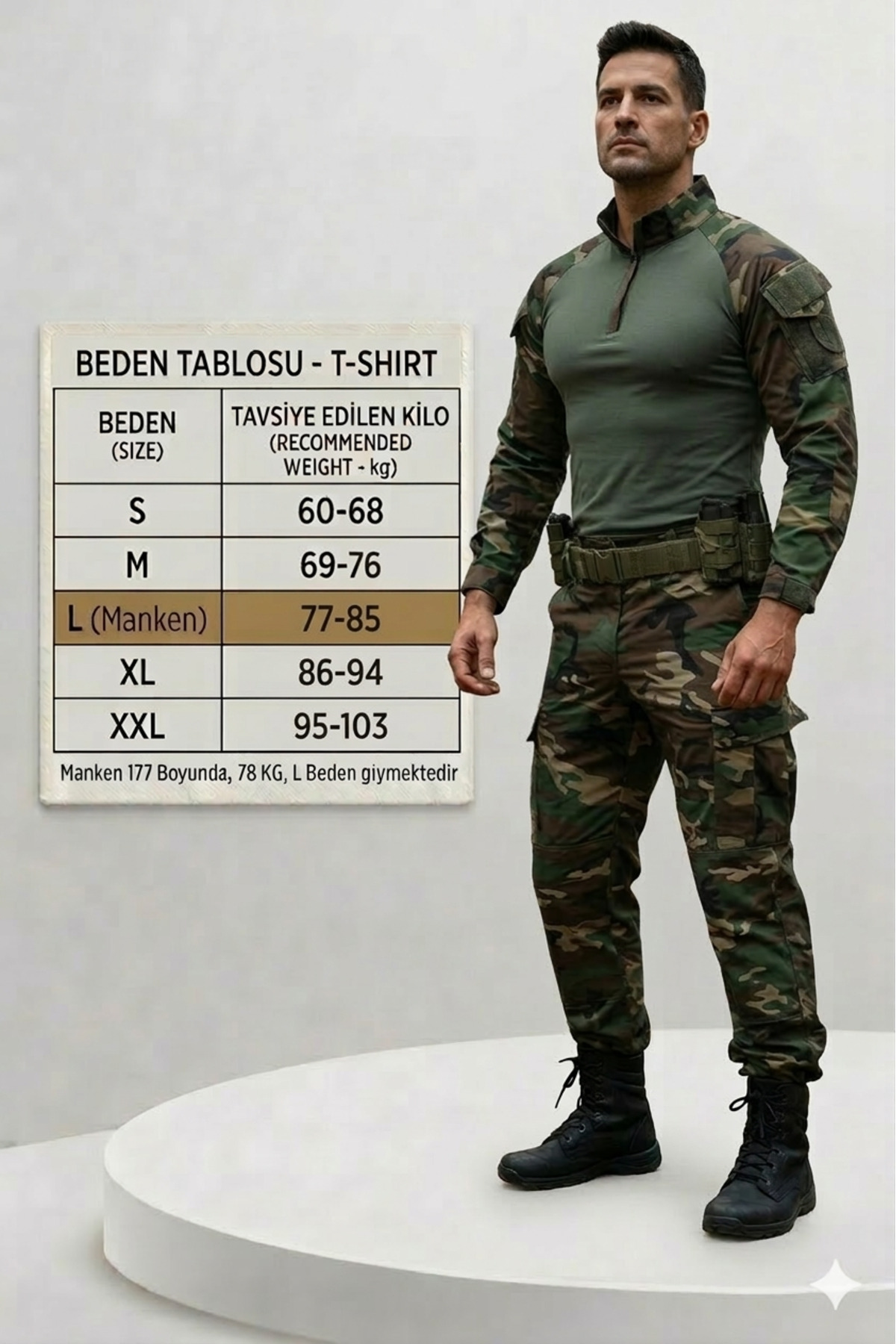 Flaş Askeri Malzeme WOODLAND COMBAT OPERASYON T-SHİRT - Fiyatı