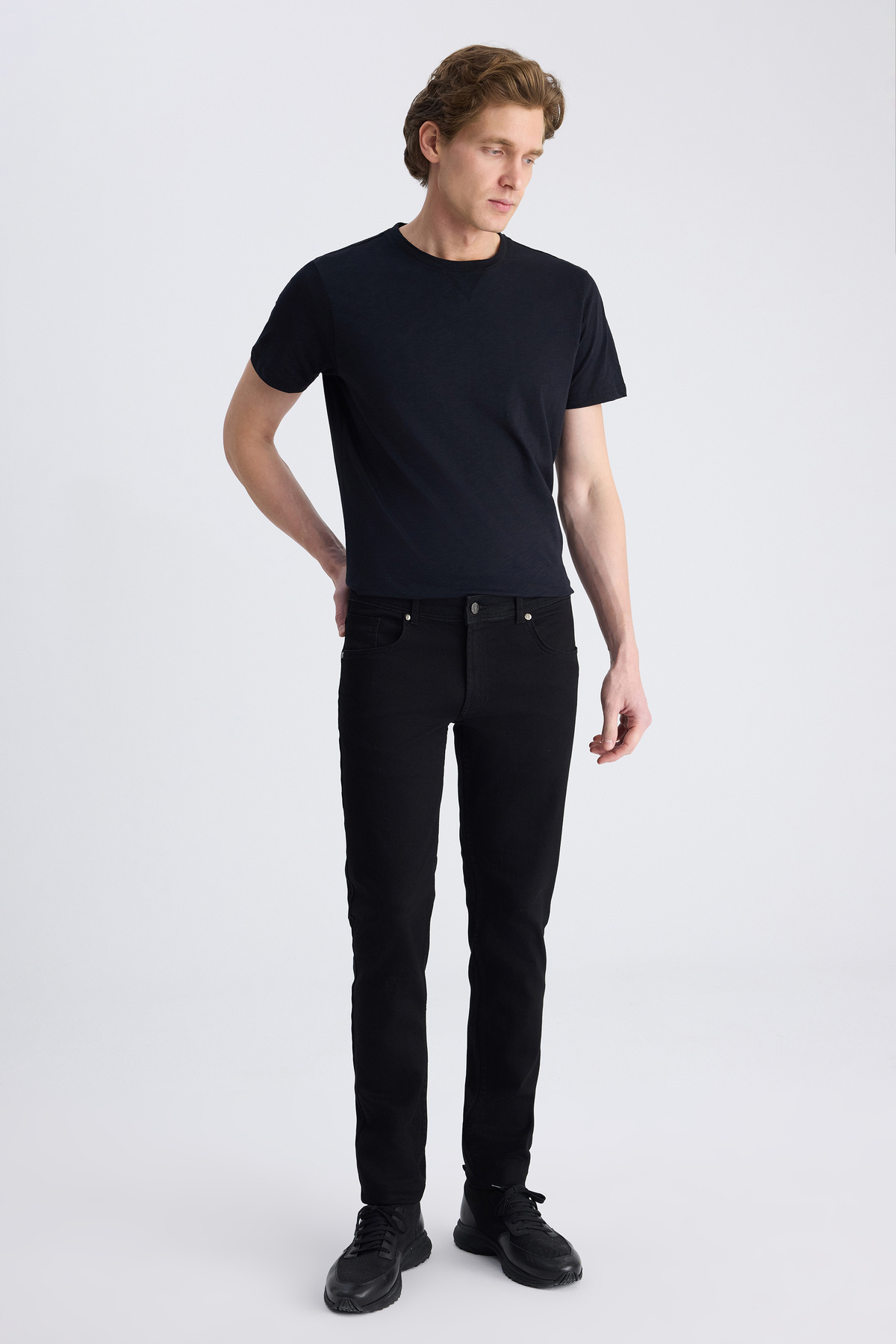 TWN  Super Slim Fit Siyah Denim Pantolon - Görsel 4