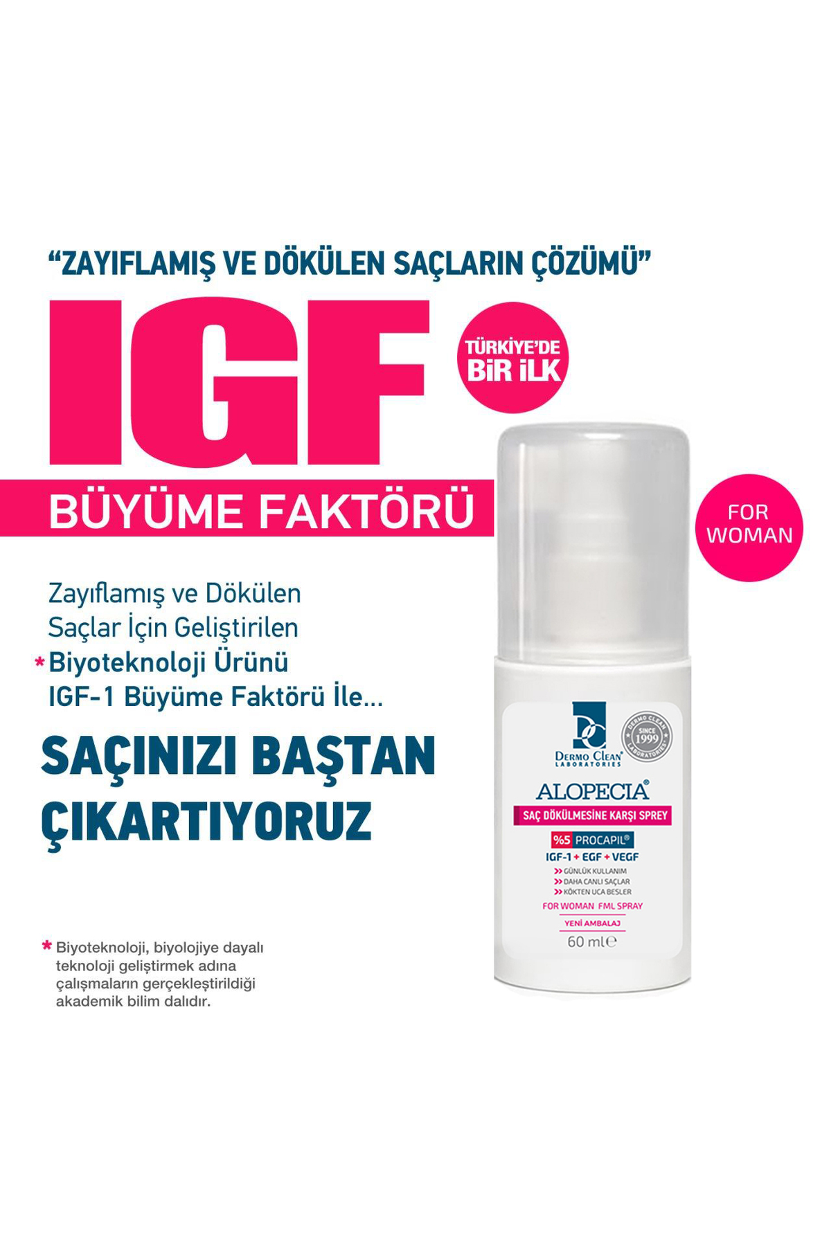 Kadın Procapil Ve Igf Içerikli Saç Dökülmesine Karşı Şampuan & Sprey & 60 Kapsül Seti — 153.01.197 — تصویر 5 از 9