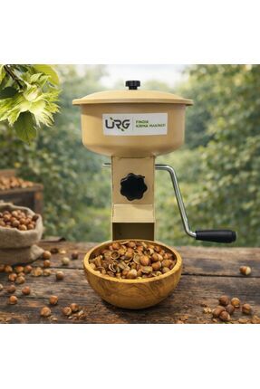urg Pratik Ev Tipi Metal Fındık ve Ceviz Kırma Makinası Krem
