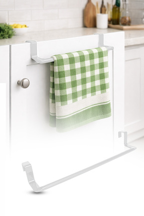 omilife Beyaz Renk Polikarbon Havlu Askısı, Dayanıklı ve Şık Tasarımıyla Bany...