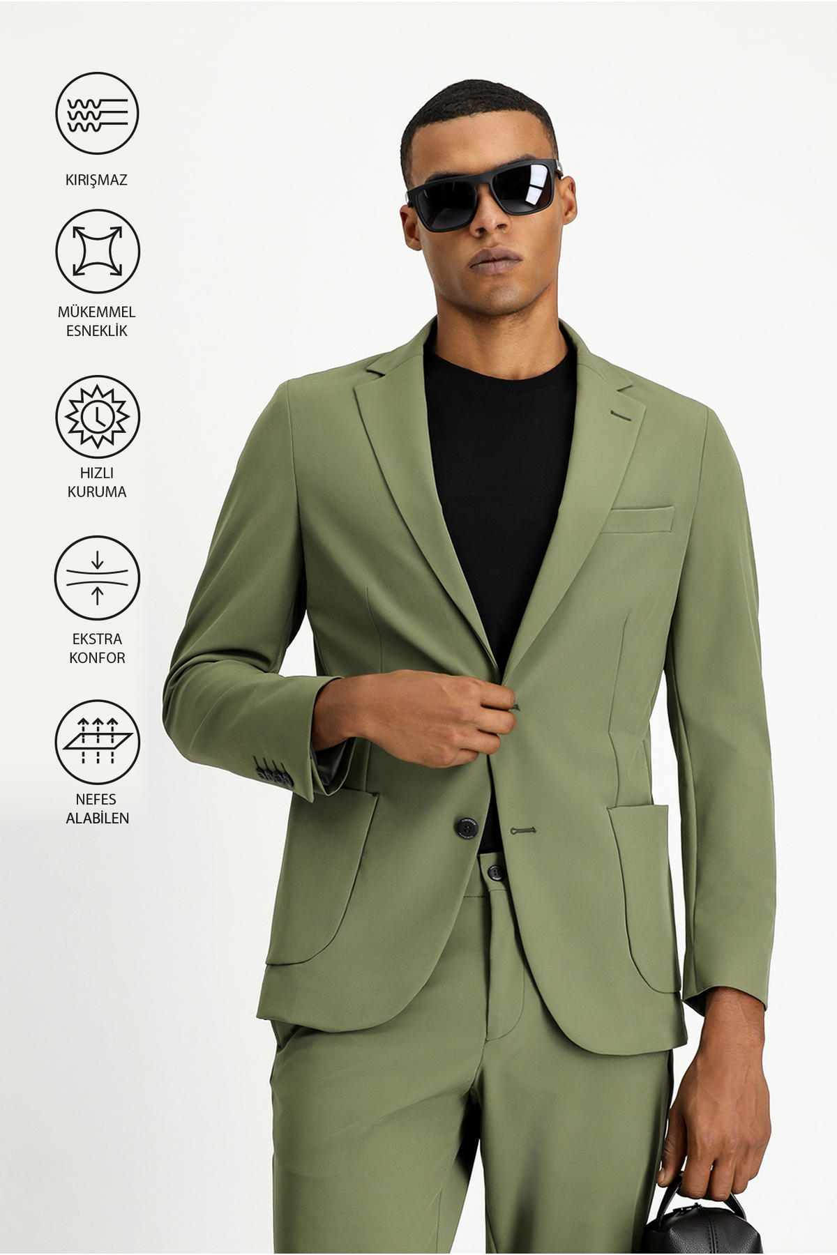 Kiğılı  Techno-Line 7 Drop Super Slim Fit Eksra Dar Kesim Takım Elbise