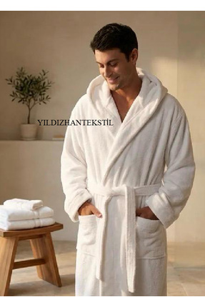 PIRILTI COLLECTION Microcotton Kapşonlu Bornoz