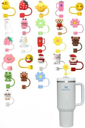 Derinimo 8 Adet 10 Mm Stnly Quencher Için Uyumlu Pipet Kapağı Toz Için Kapak