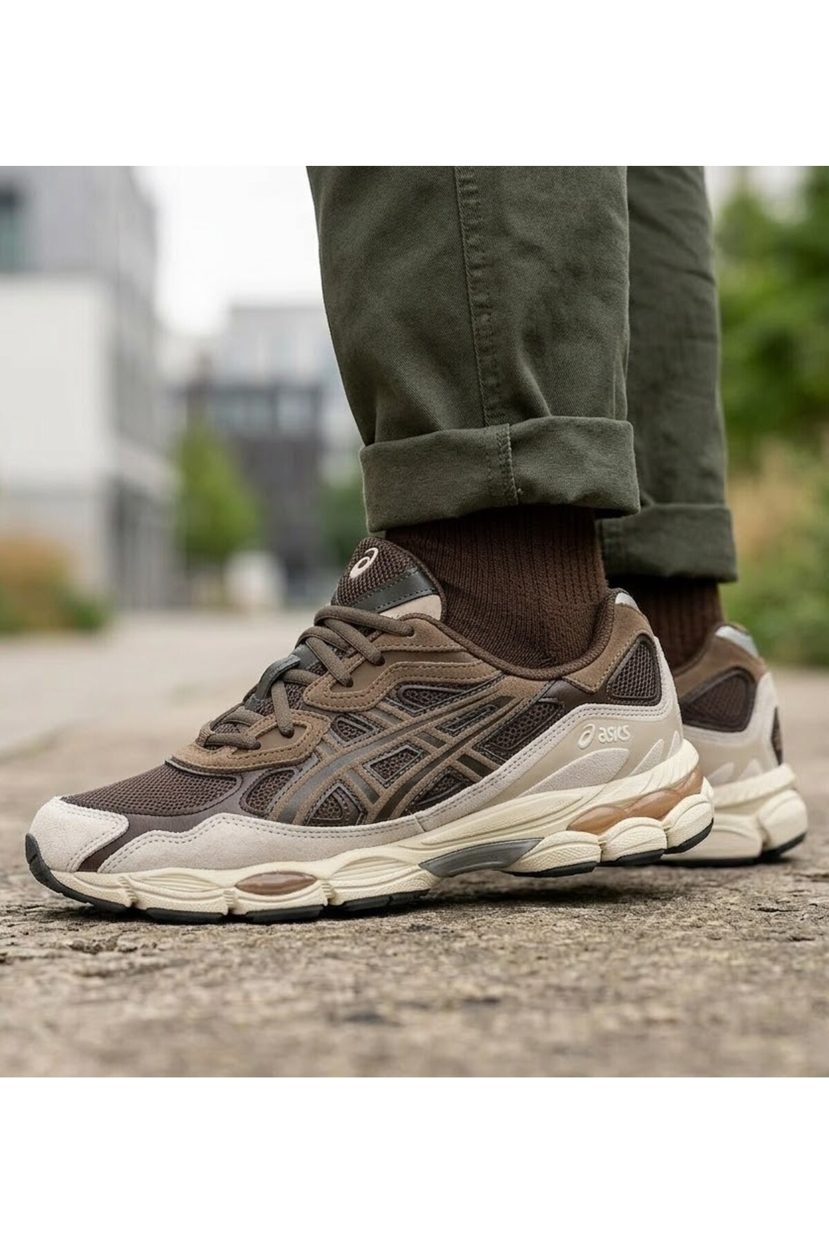Asics Gel-Nyc Men's Casual Shoes 1203A383-201 Brown- Trendyol