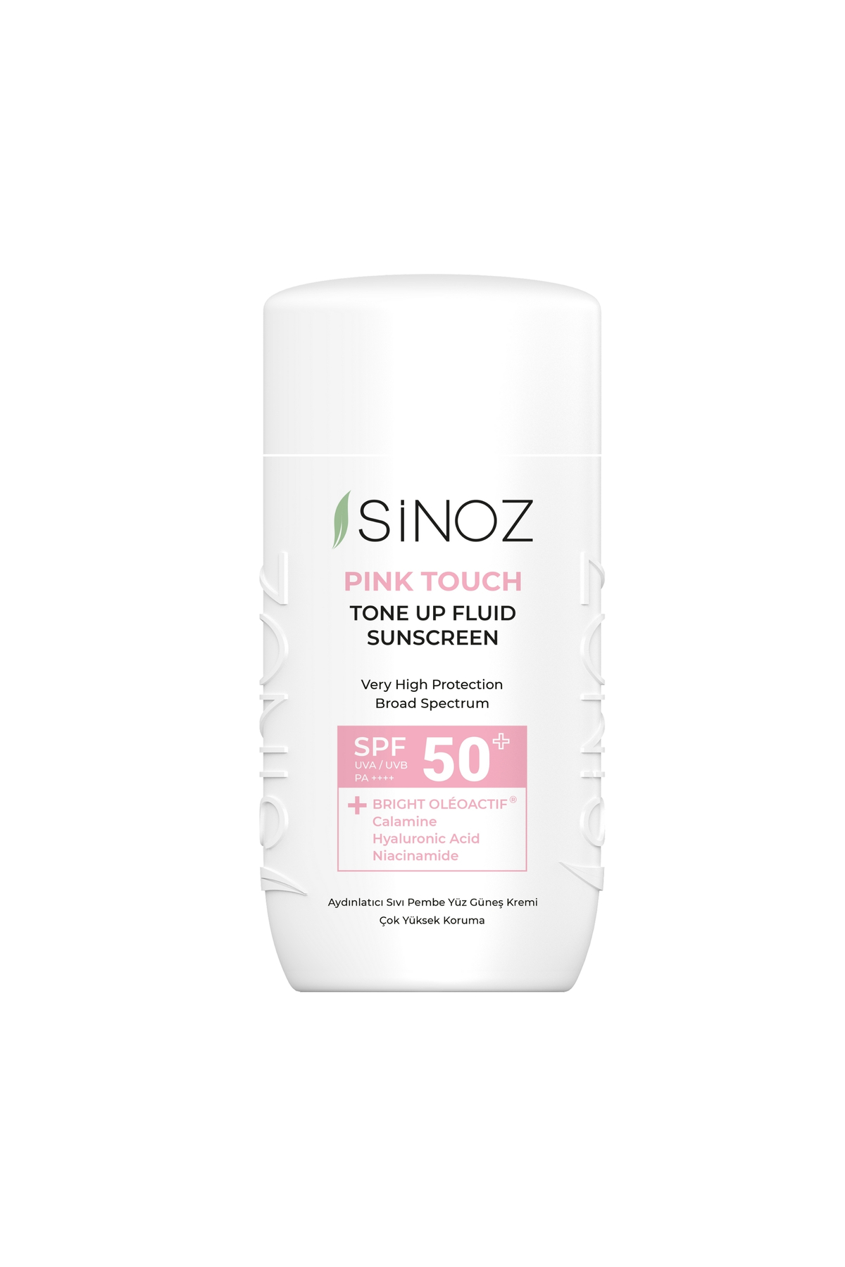 SİNOZ Pink Touch Tone-Up Fluid Sunscreen SPF 50+ PA++++, 50 ml – rosiger Glow...