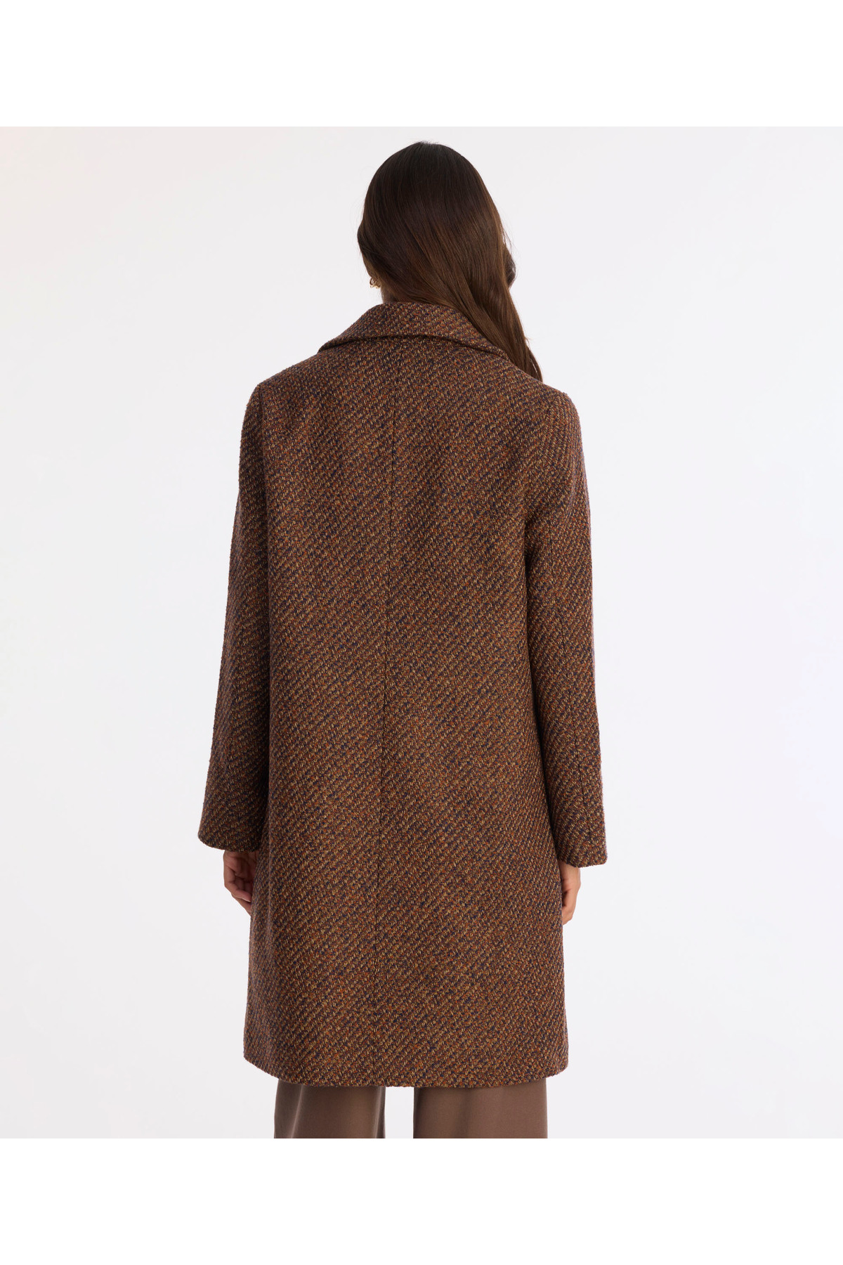 Yargıcı  Regular Ceket Yaka Uzun Kol Palto - Görsel 5