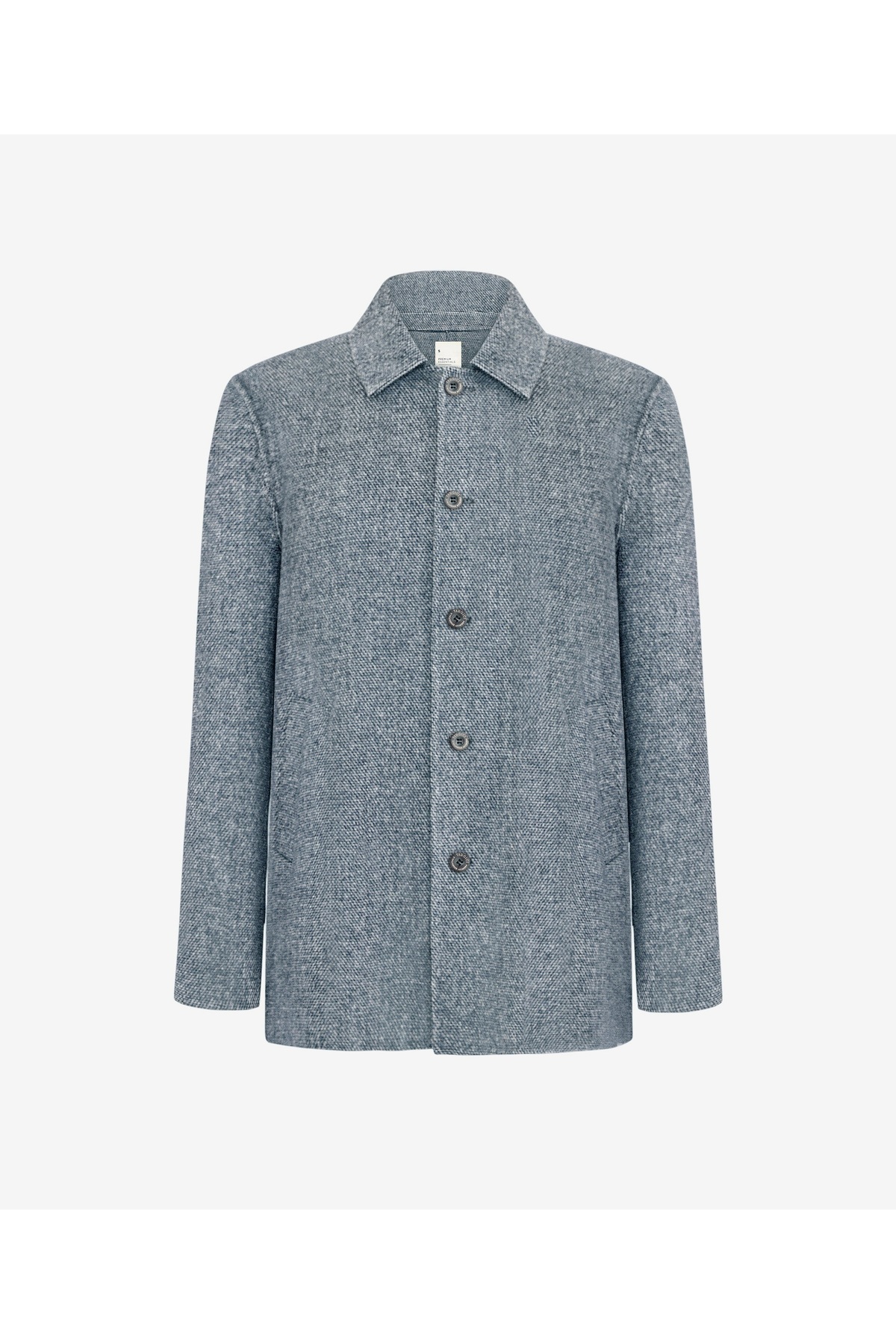 Yargıcı  Regular Gömlek Yaka Uzun Kol Palto - Görsel 7