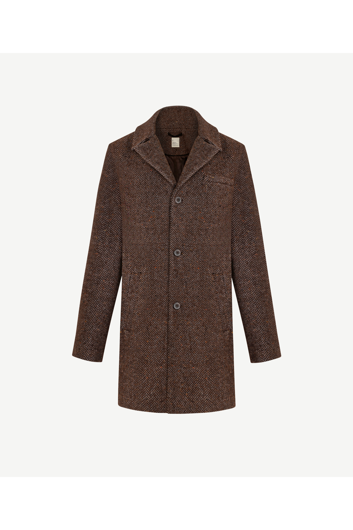 Yargıcı  Regular Ceket Yaka Uzun Kol Palto - Görsel 7