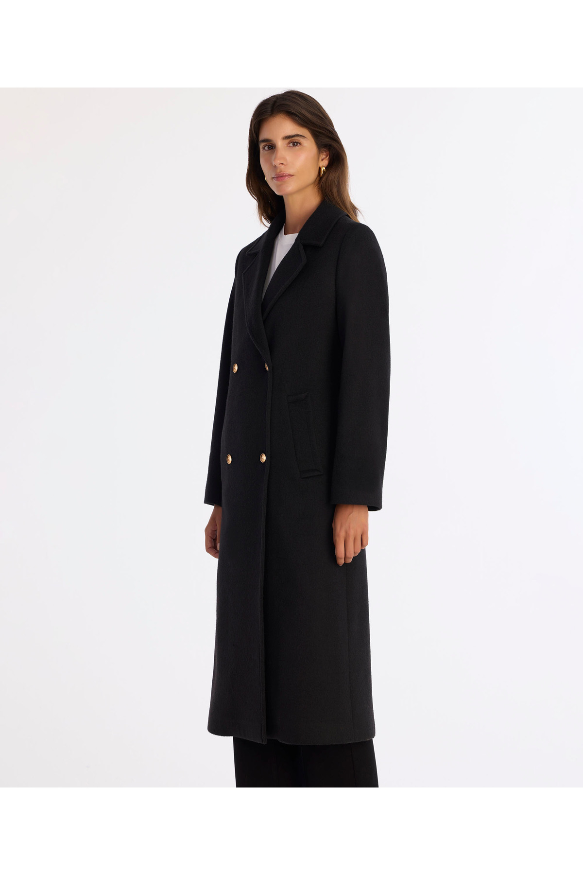 Yargıcı  Ceket Yaka Uzun Kol Palto - Görsel 3