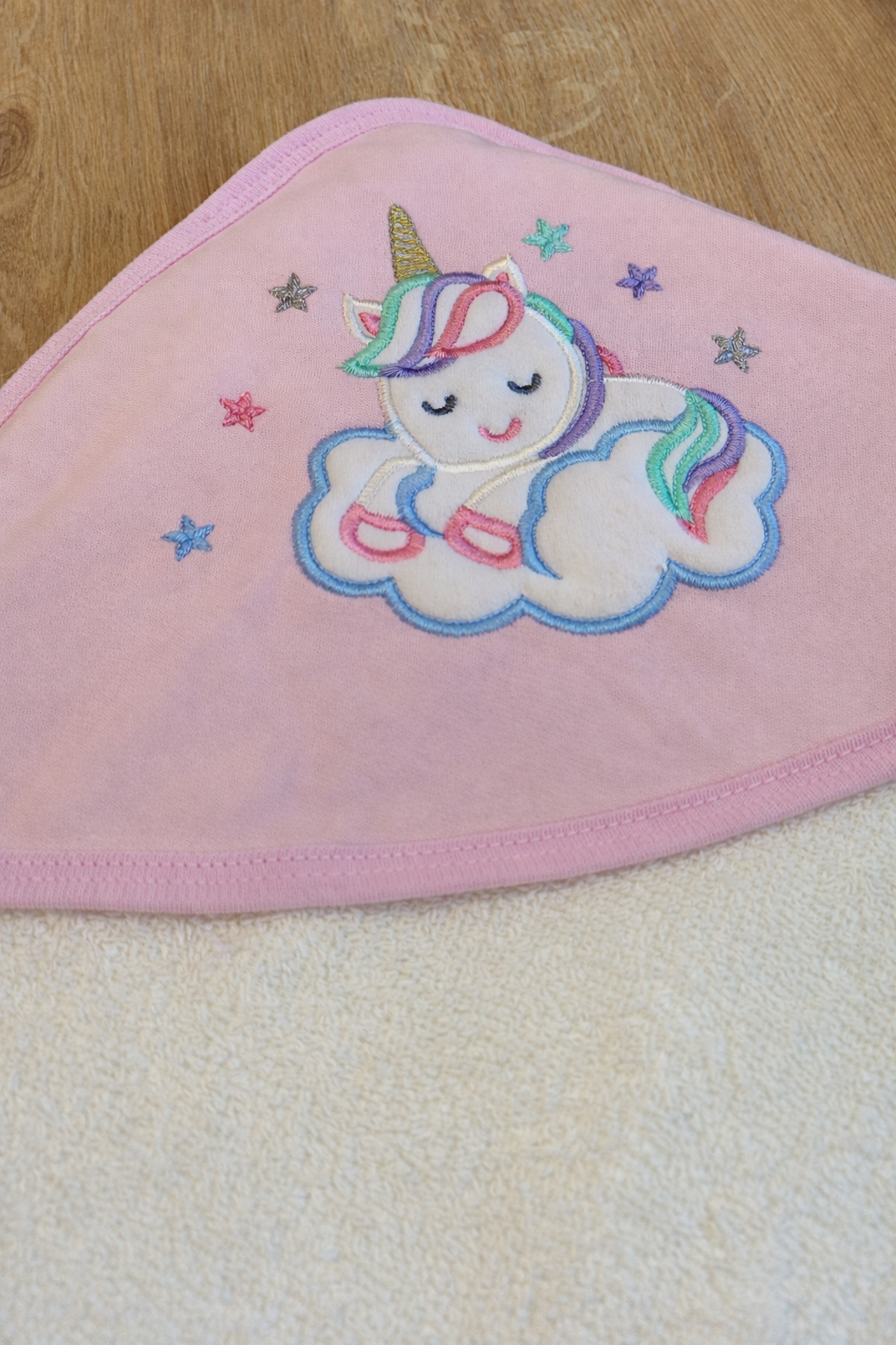 Tomuycuk %100 Pamuklu Başlıklı & Nakışlı Bebek Banyo Havlusu- Yumuşak & Su Emici Bebek Havlusu- Hediyelik fotoğrafı 5 (önizleme)