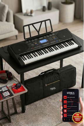 Midex Ps-4500k Tuş Hassasiyetli 61 Tuşlu Org Dijital Lcd Ekran Usb (KULAKLIK ...