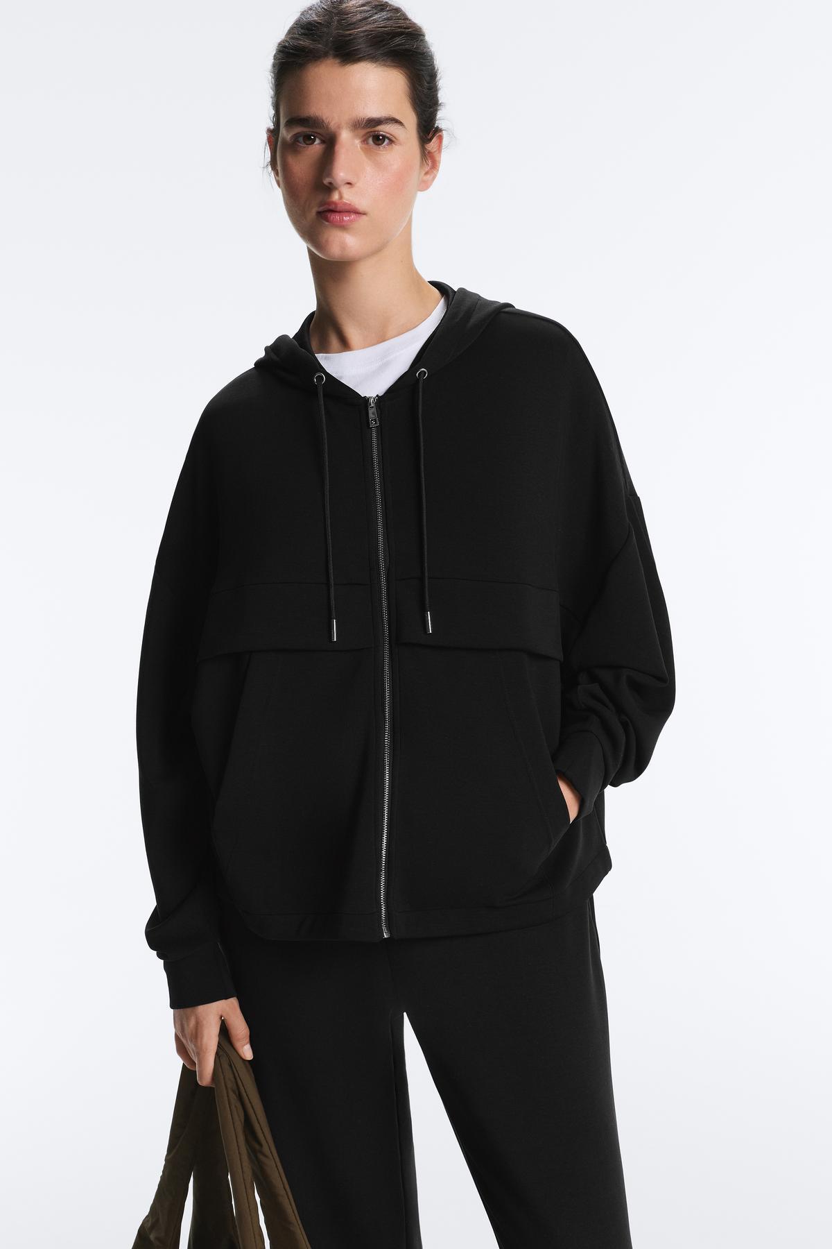 Oysho  Yumuşak dokunuşlu modal fermuarlı sweatshirt - Görsel 7