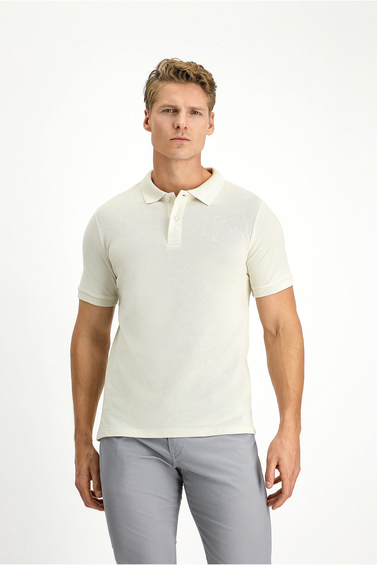Polo Slim Fit Embroidered 100% Cotton T-Shirt