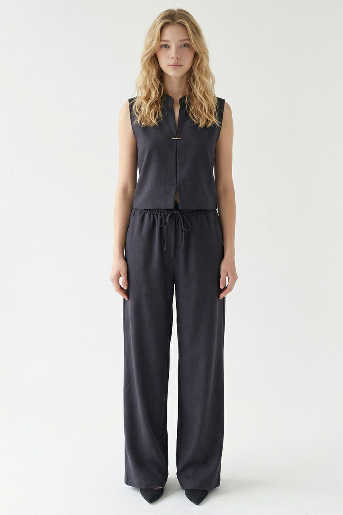 Linen Vest Set