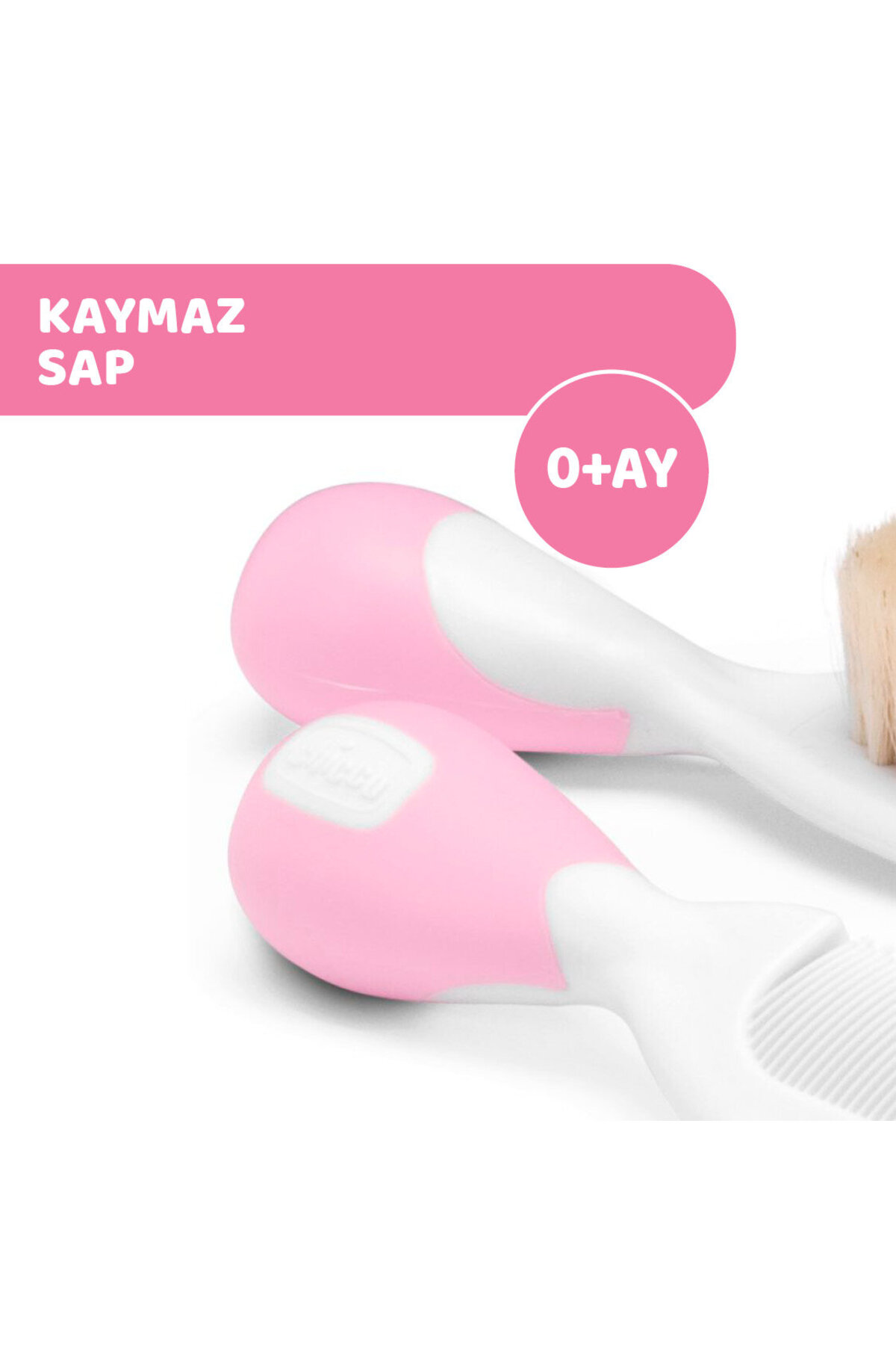 Chicco FIRÇA VE TARAK SETİ 0 AY+ PEMBE fotoğrafı 5 (önizleme)