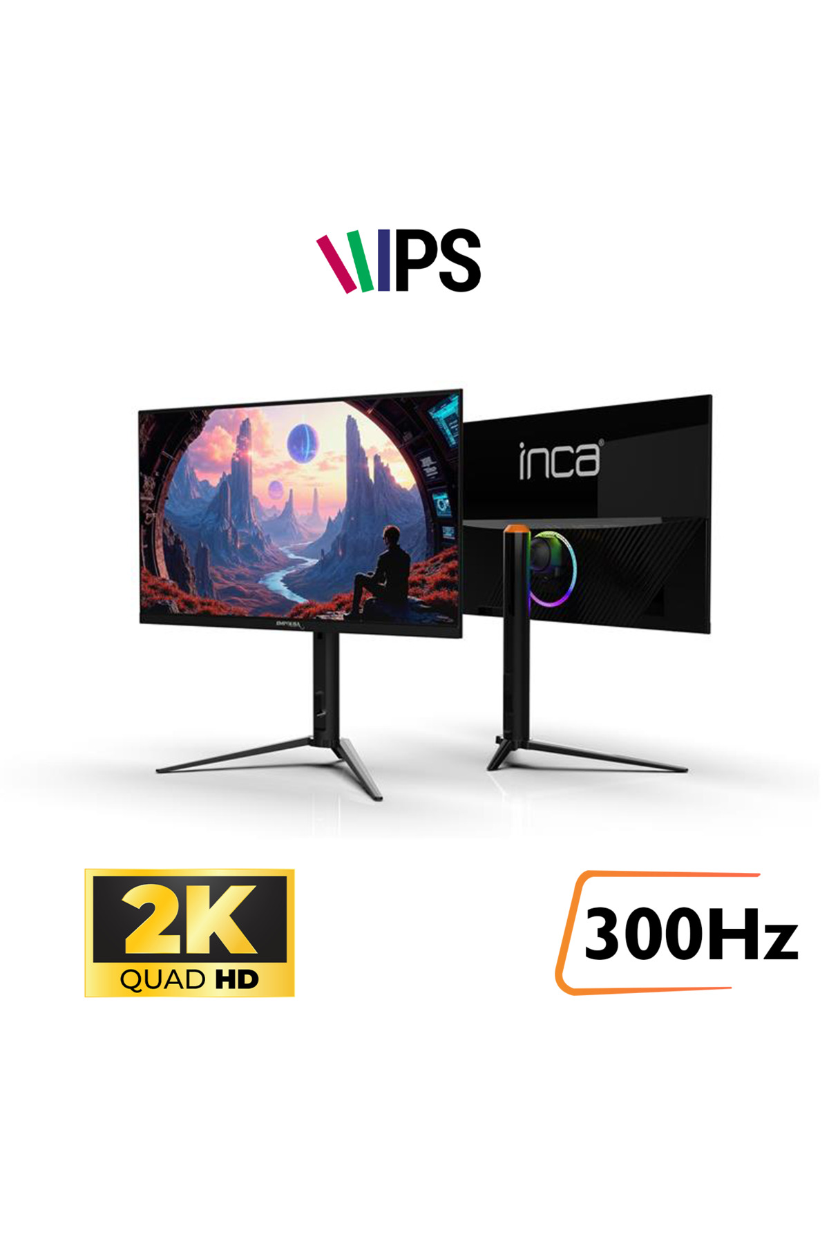 Inca ILM-272KXG 27'' 300Hz 0.5ms QHD IPS 2K Gaming Monitör | HDMI