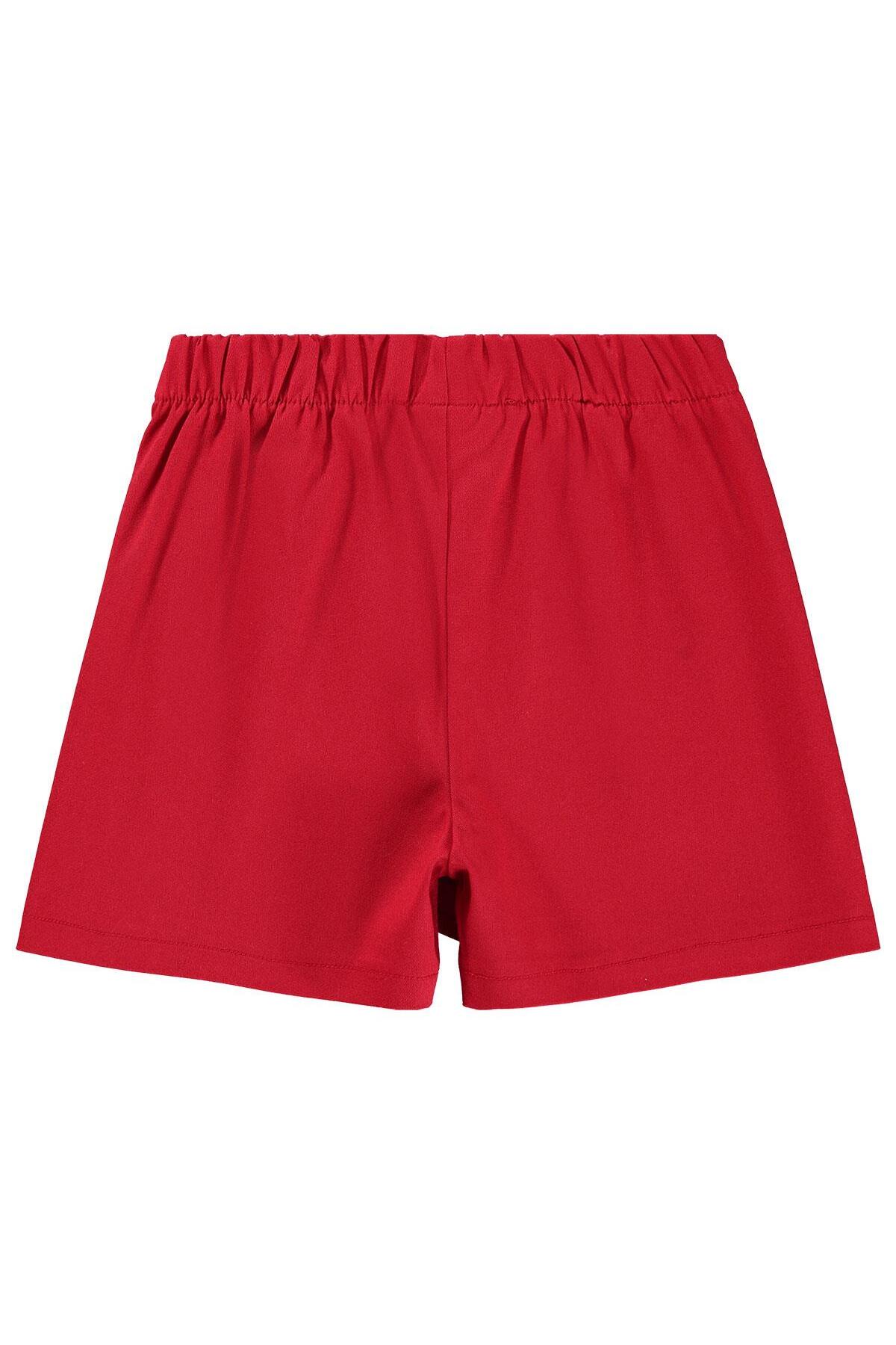 Civil  Şort Etek 4-9 Yaş Etek - Kırmızı 8-9 Yaş - Görsel 2