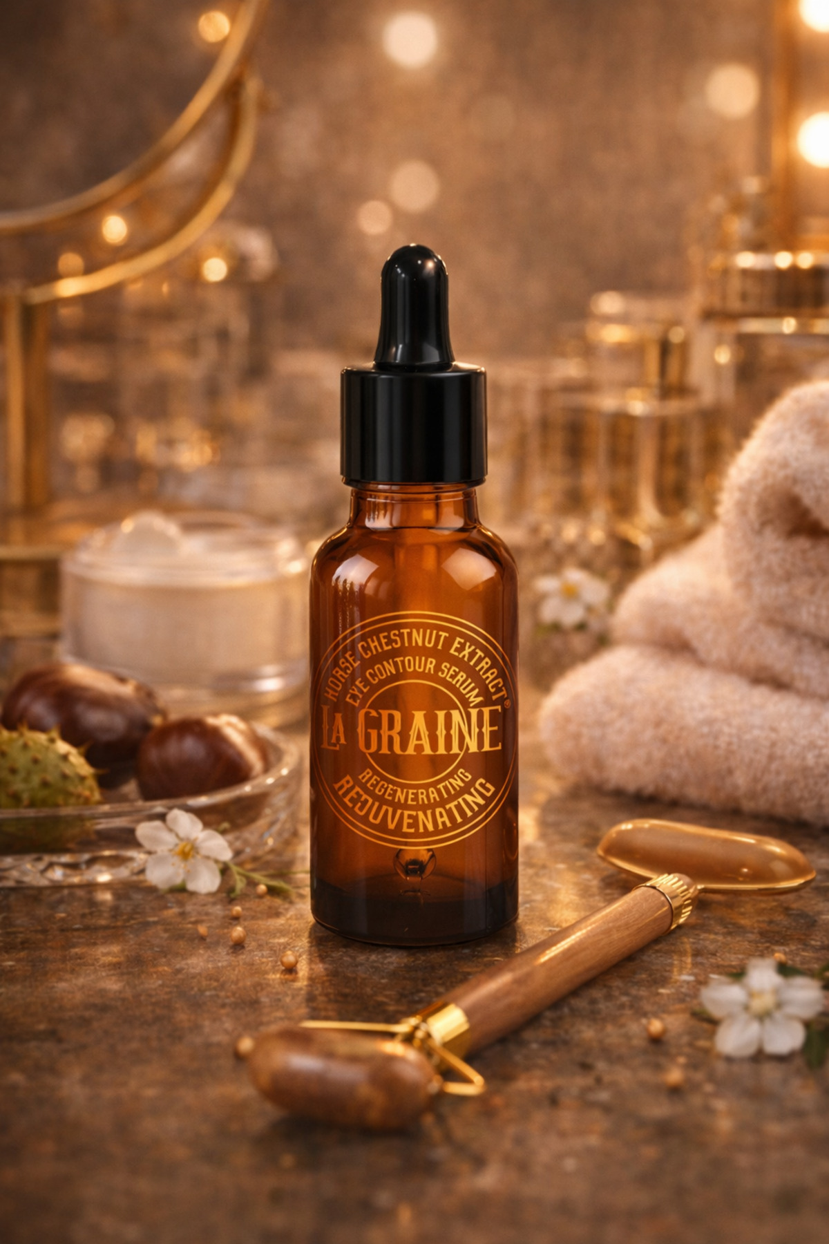 LA GRAİNE ATKESTANESİ ÖZLÜ YENİLEYİCİ-GENÇLEŞTİRİCİ GÖZ SERUMU 20 ML — MM28-101 — تصویر 2 از 5