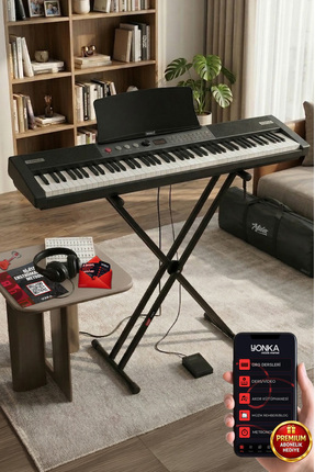 Lastvoice Midex Ps4000bk-set Tuş Hassasiyetli 61 Tuşlu Org Bluetooth Usb Midi