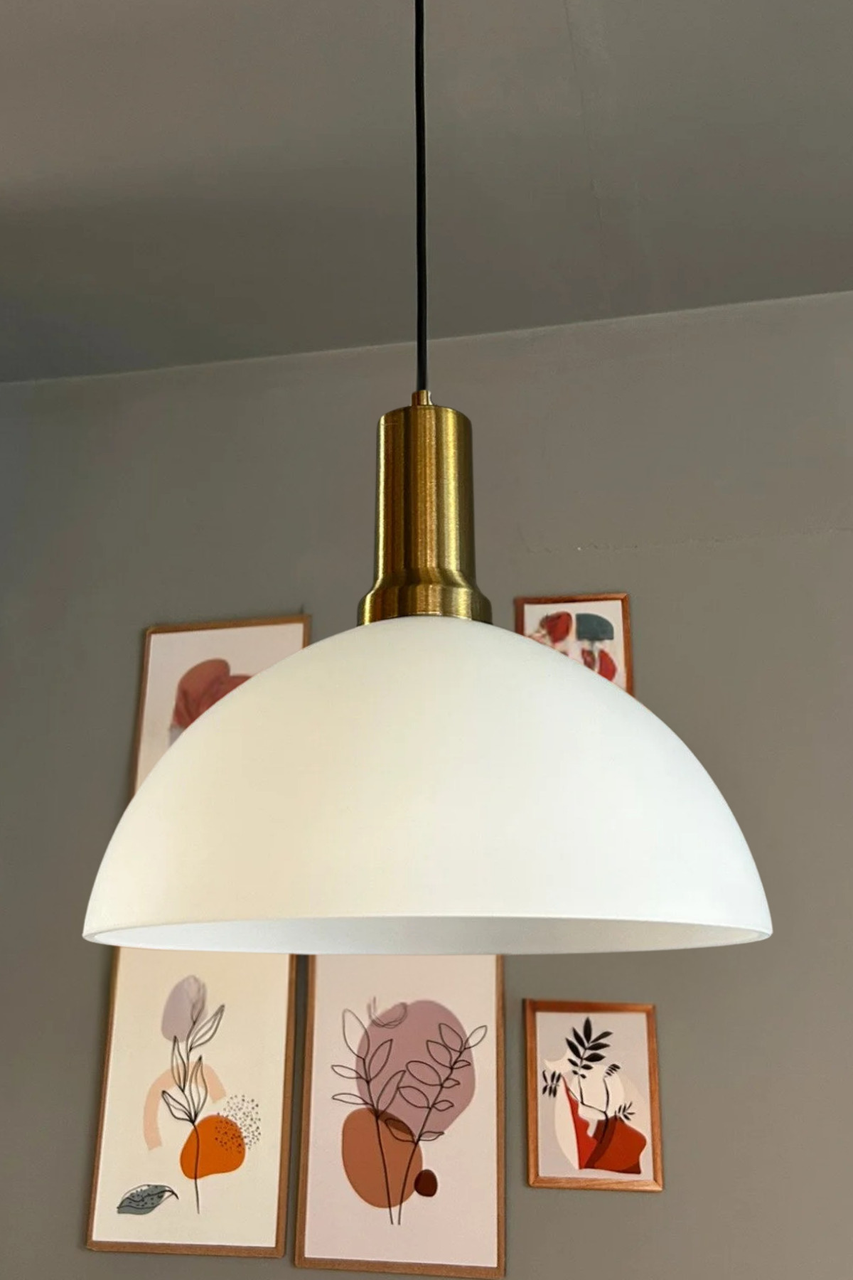 Perry White Glass Single Chandelier Antique Lantern Headboard Retro Pendant Lamp Restaurant Living Room Lighting