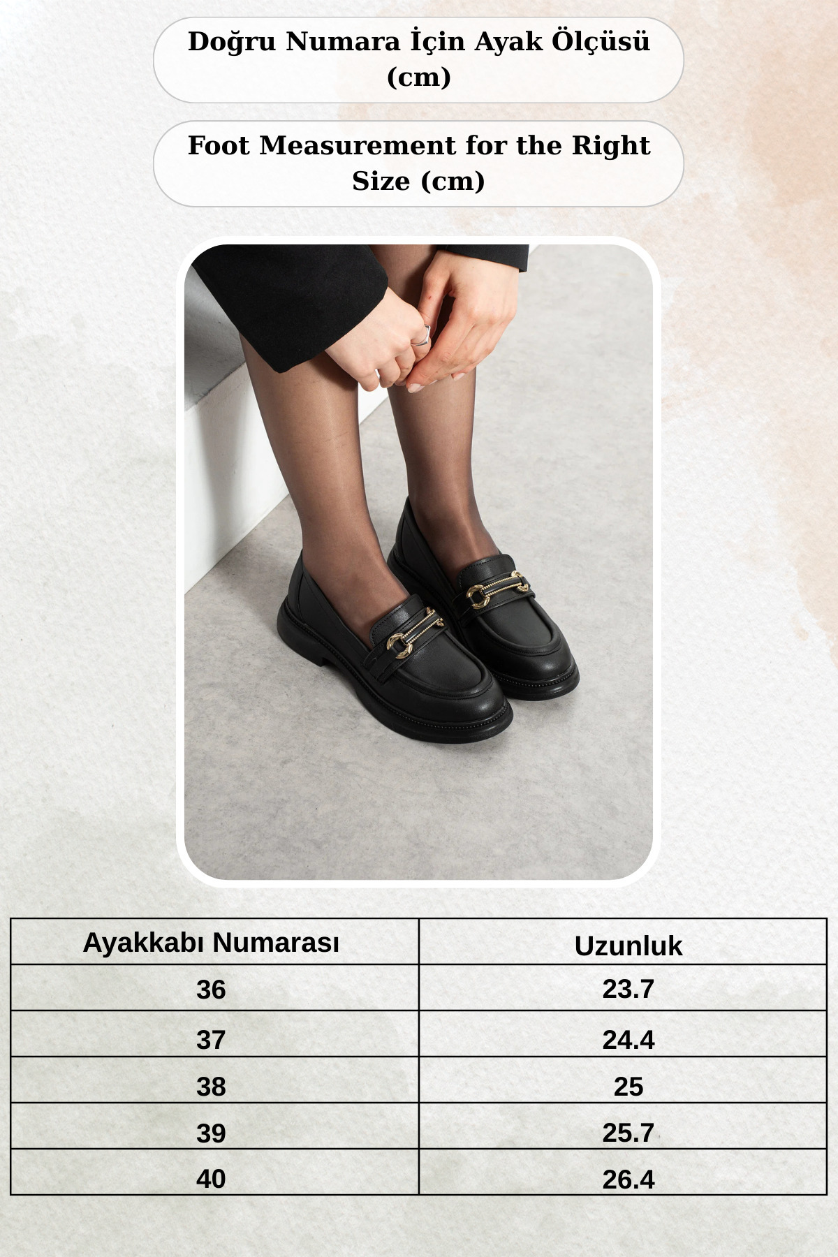 Hepici Kadın Siyah Tokalı Loafer Günlük Ayakkabı Rahat Taban Ofis & Günlük Kullanım görsel 4