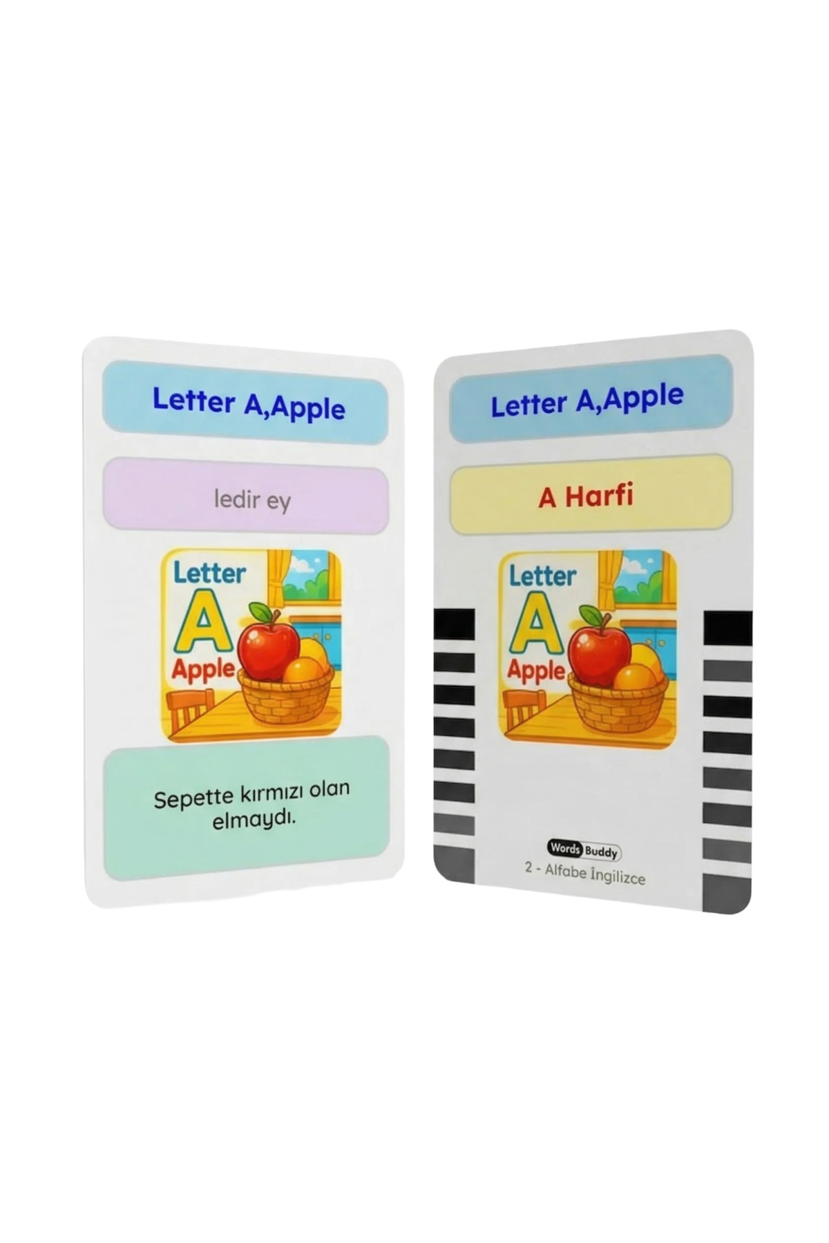 Bigibuddy İngilizce Türkçe Eğitici Sesli Kelime Kartı WordsBuddy İngilizce Alfabe 02 (BigiOne İle Çalışır) fotoğrafı 4 (önizleme)