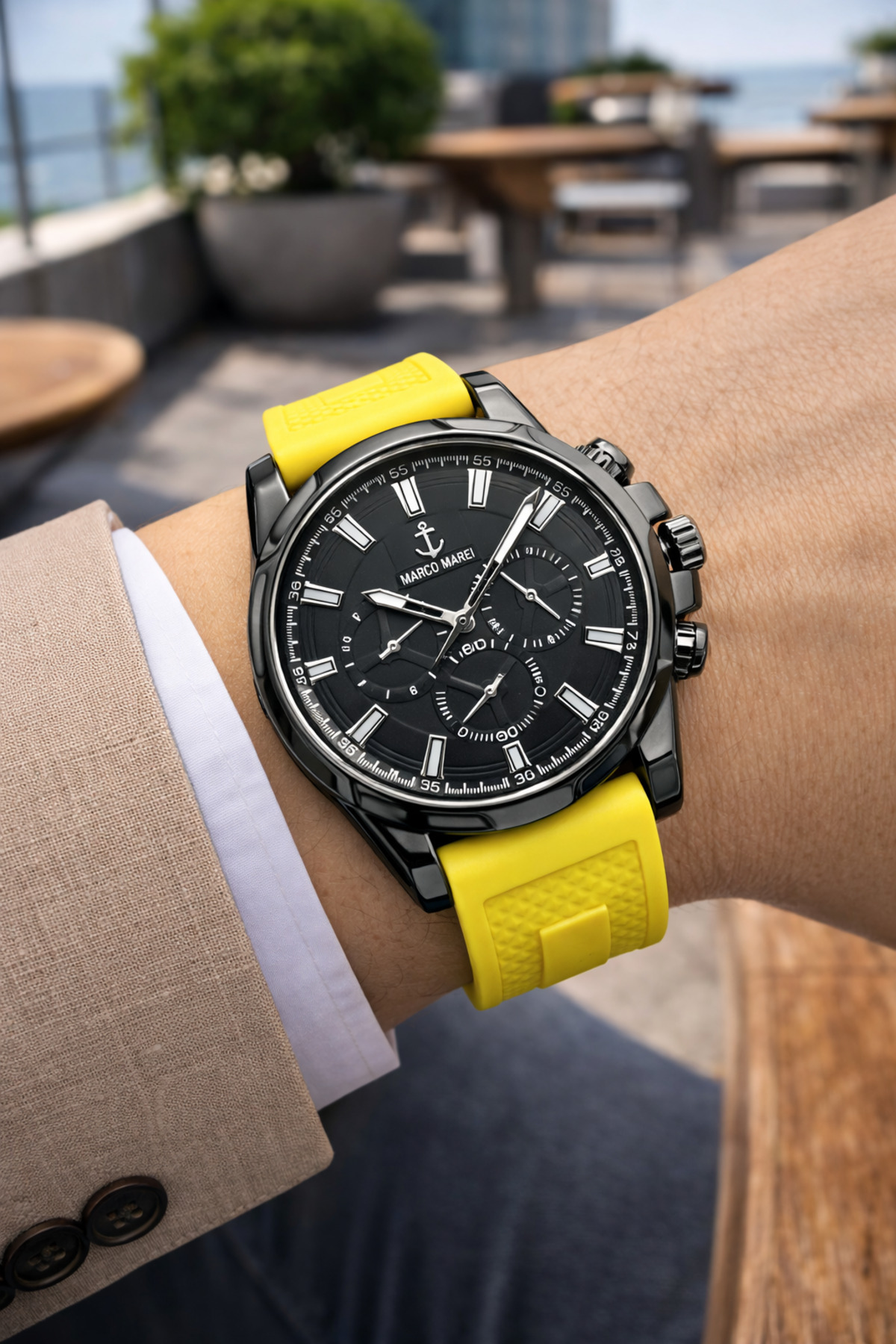 GIFT SILICONE STRAP MEN'S WRIST WATCH FATHER'S DAY GIFT VALENTINE'S DAY GIFT