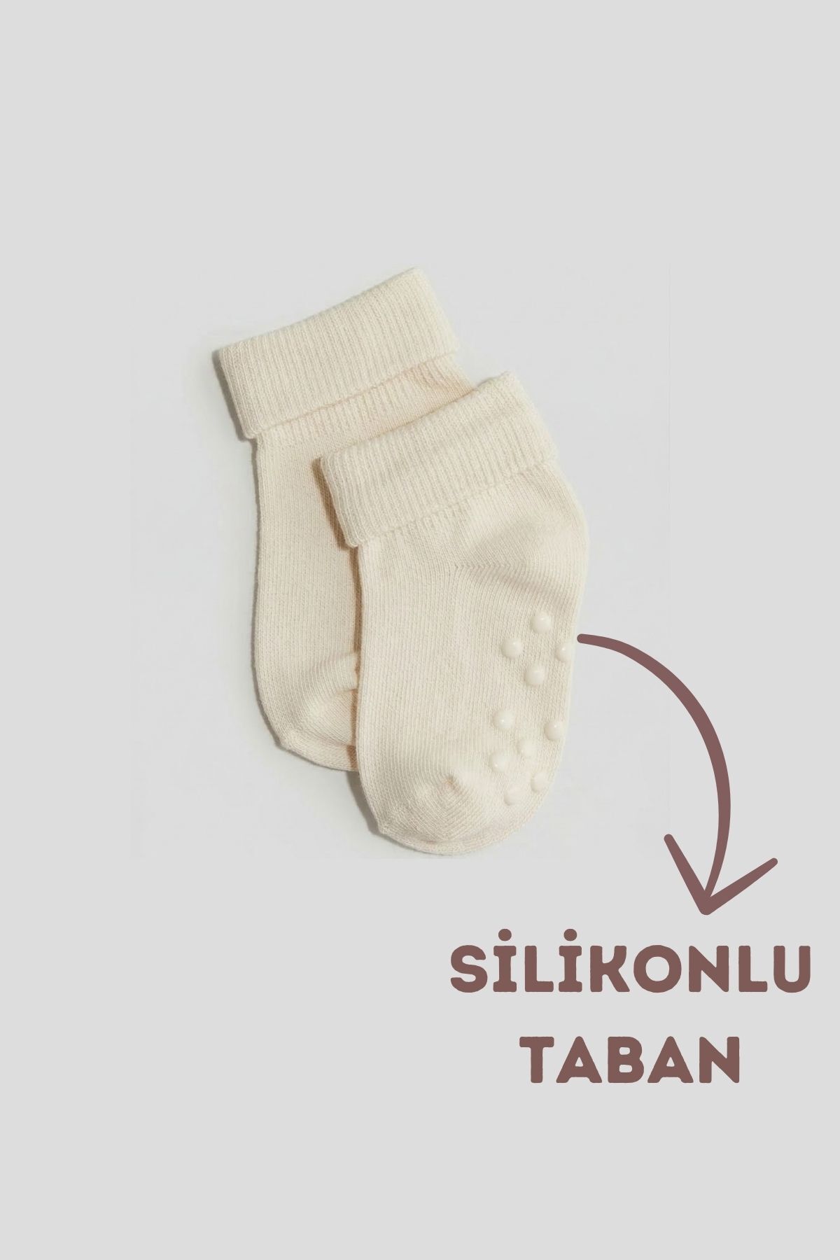 CNT Erkek / Kız Bebek Kaydırmaz Taban Pamuklu Yumuşak Çorap – 12’li Paket fotoğrafı 2 (önizleme)