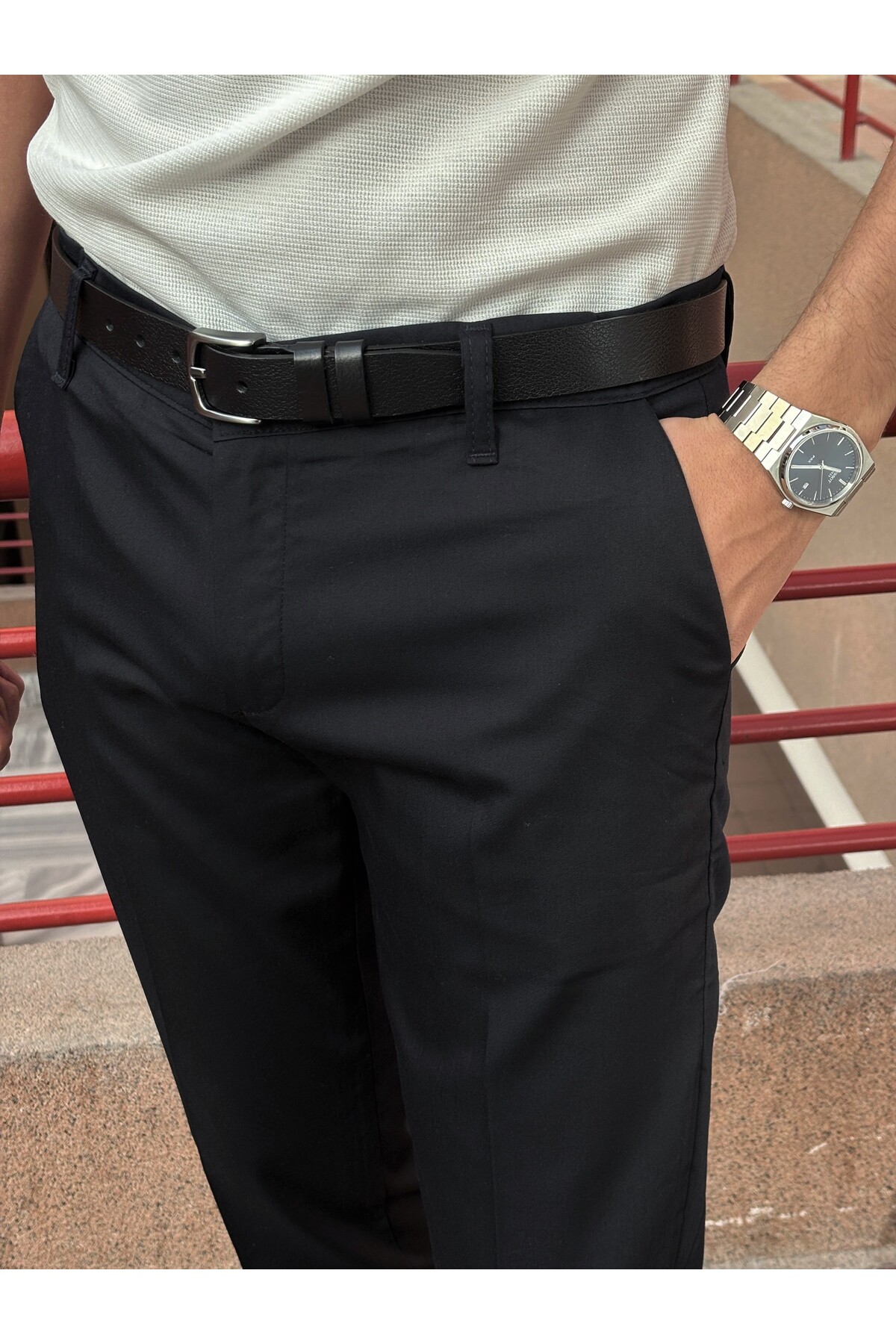 inpool  Erkek, Italyan Kesim, Hig-quality, Esnek Kumaş Pantolon - Görsel 6