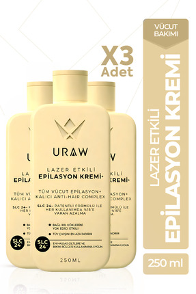 Uraw Epilasyon Kremi Kalıcı Çözüm Paketi
