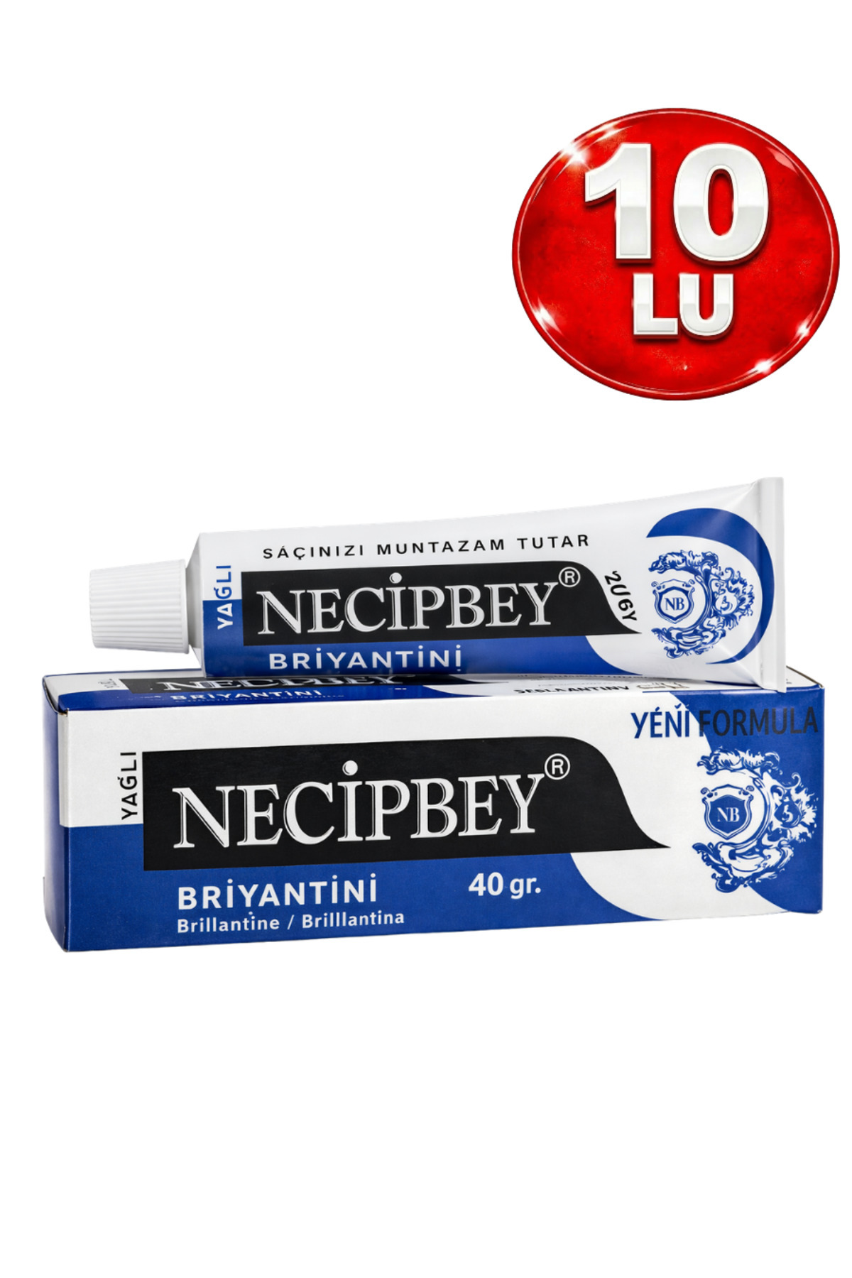NECİPBEY Briyantin Yağlı 40 ml (10'LU PAKET) - Fiyatı, Yorumları