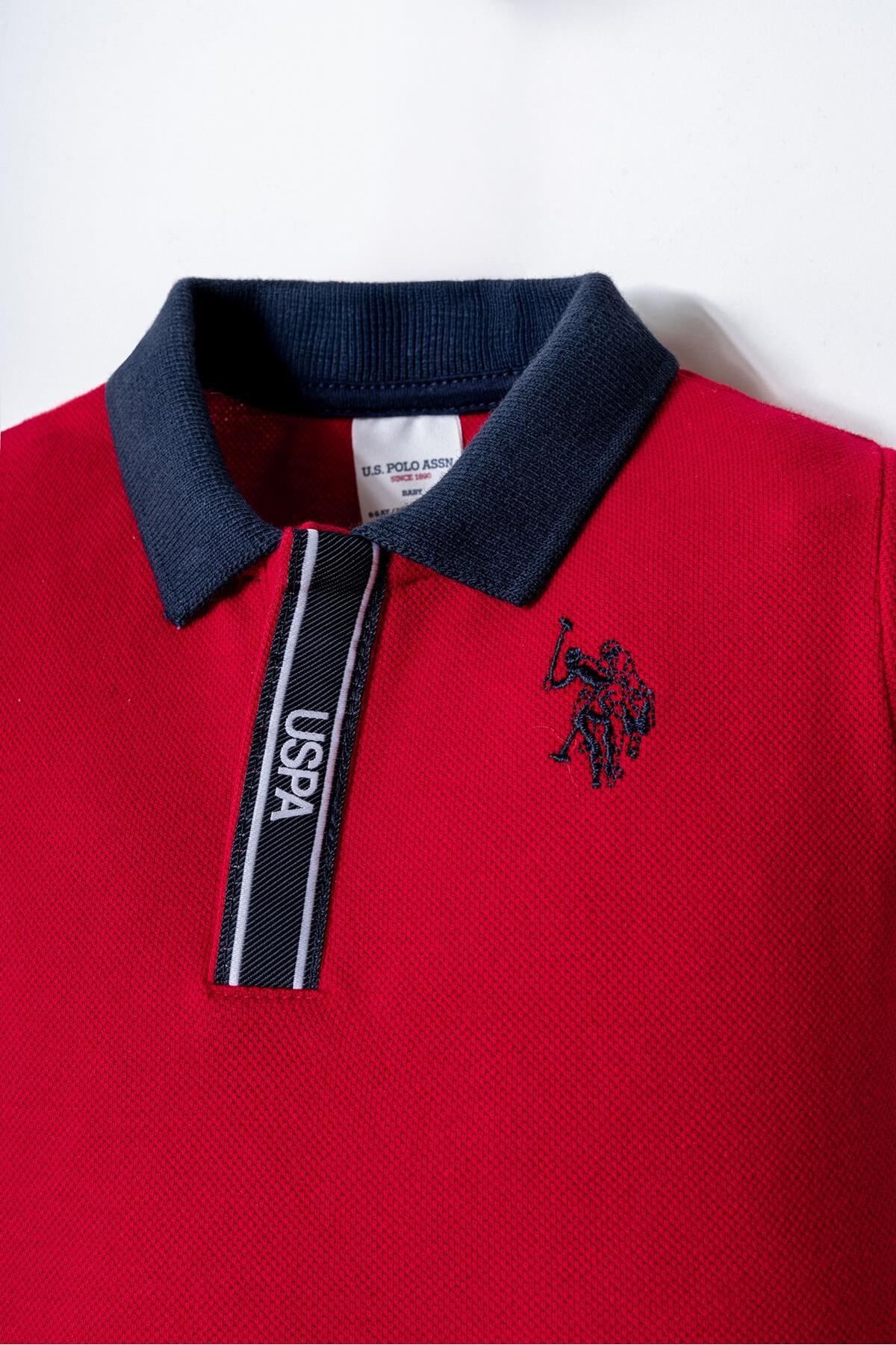 U.S. Polo Assn. Baby Boy Polo Collar Pique T-Shirt Shorts Set 100% Cotton Summer Set of 2
