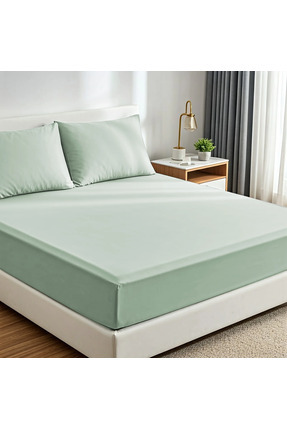 Şaheser Home Collection %100 Pamuk 2 Katlı Müslin Lastikli Çarşaf Seti Çift K...