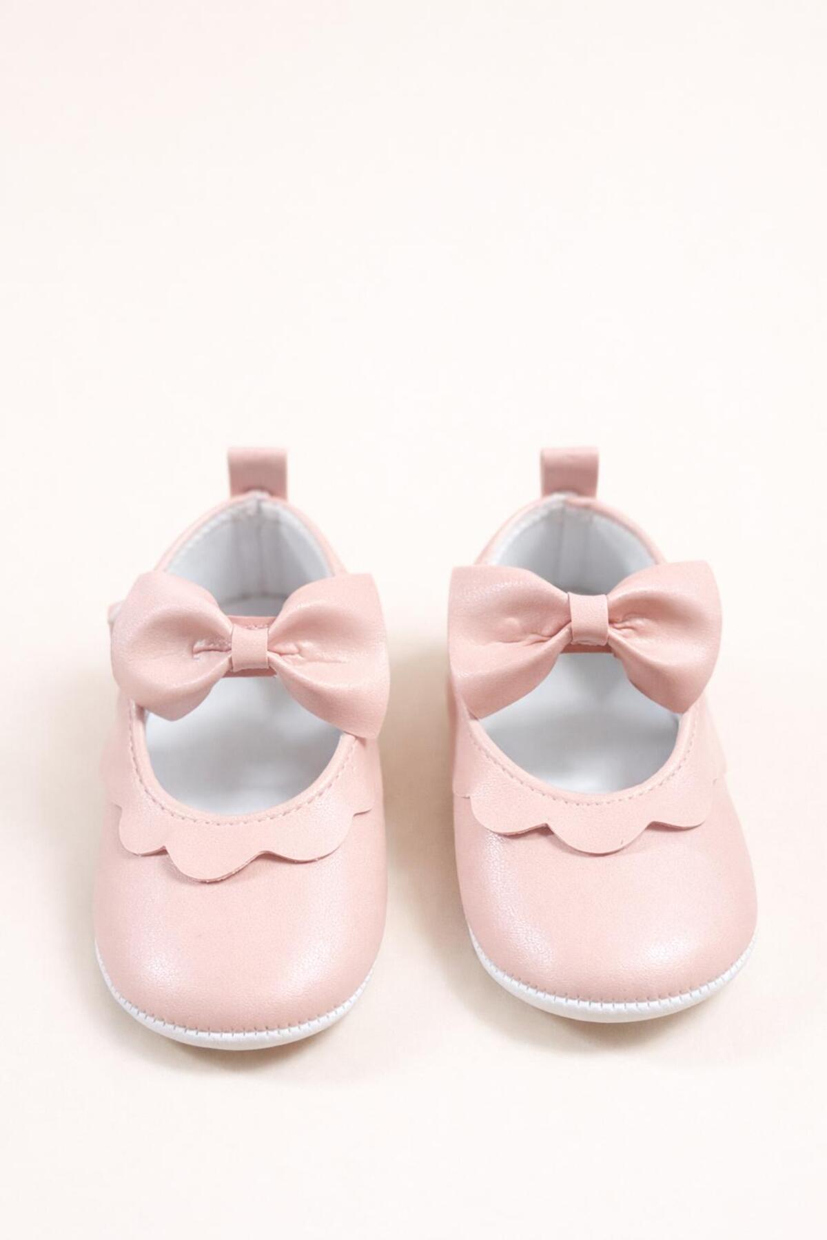 Numix Baby Kids Bebek Patik-Ev Ayakkabısı, Hafif-Rahat İlk Adım Ayakkabısı, Cırtlı Konforlu, Kaydırmaz Taban, Babet fotoğrafı 2 (önizleme)