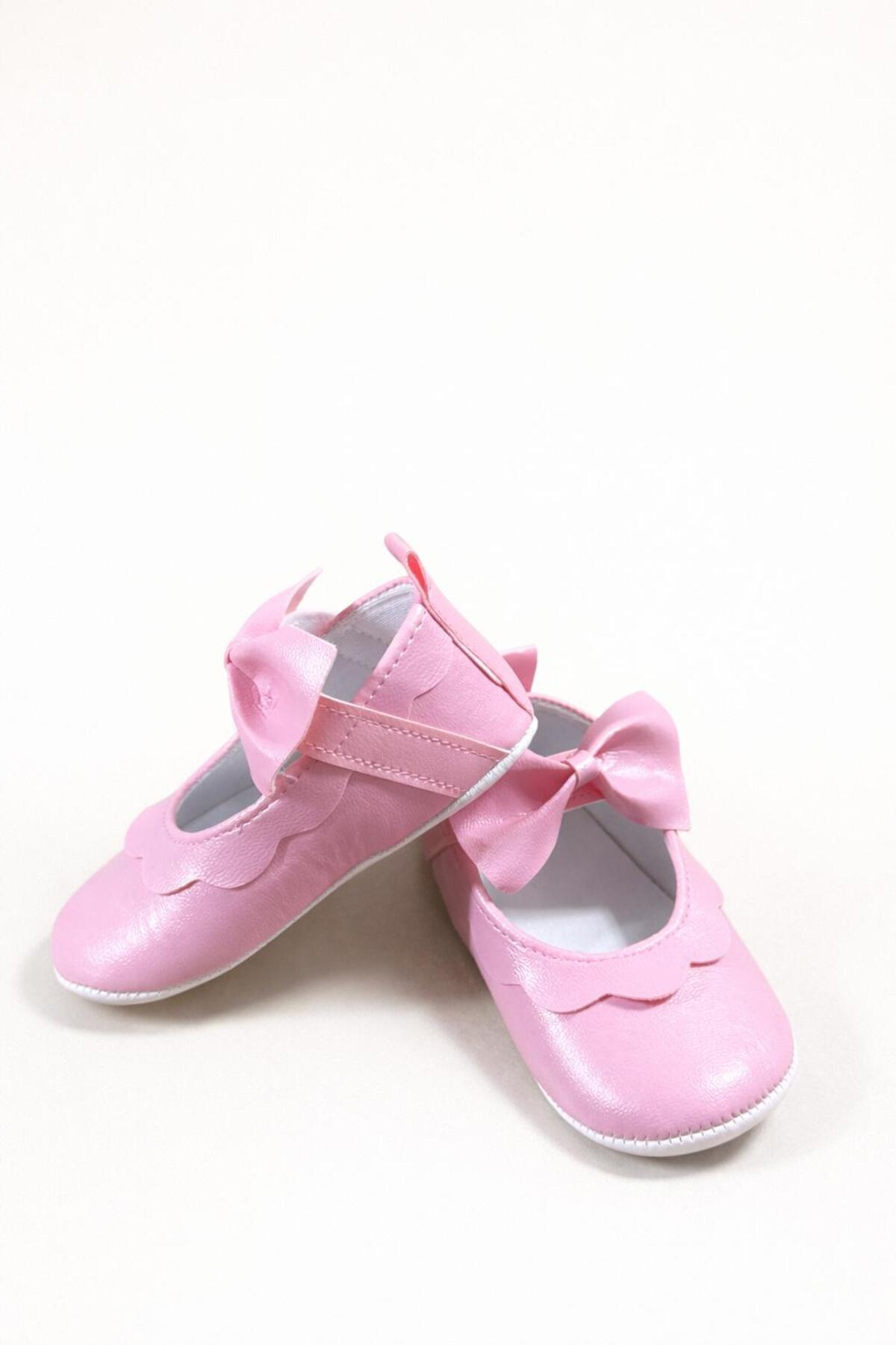 Numix Baby Kids Bebek Patik-Ev Ayakkabısı, Hafif-Rahat İlk Adım Ayakkabısı, Cırtlı Konforlu, Kaydırmaz Taban, Babet fotoğrafı 5 (önizleme)