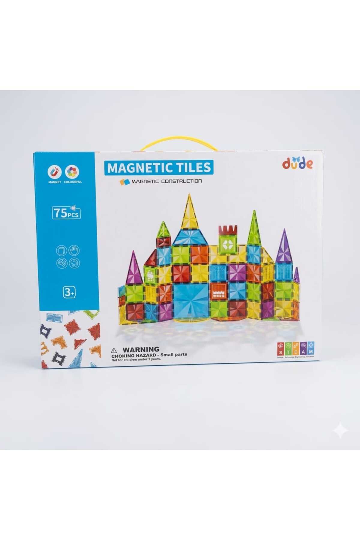 Daily Bazaar Manyetik Yapı 75 Parça Manyetik Bloklar - Eğitici Lego Seti (48x36 cm Mega Boy) fotoğrafı 4 (önizleme)