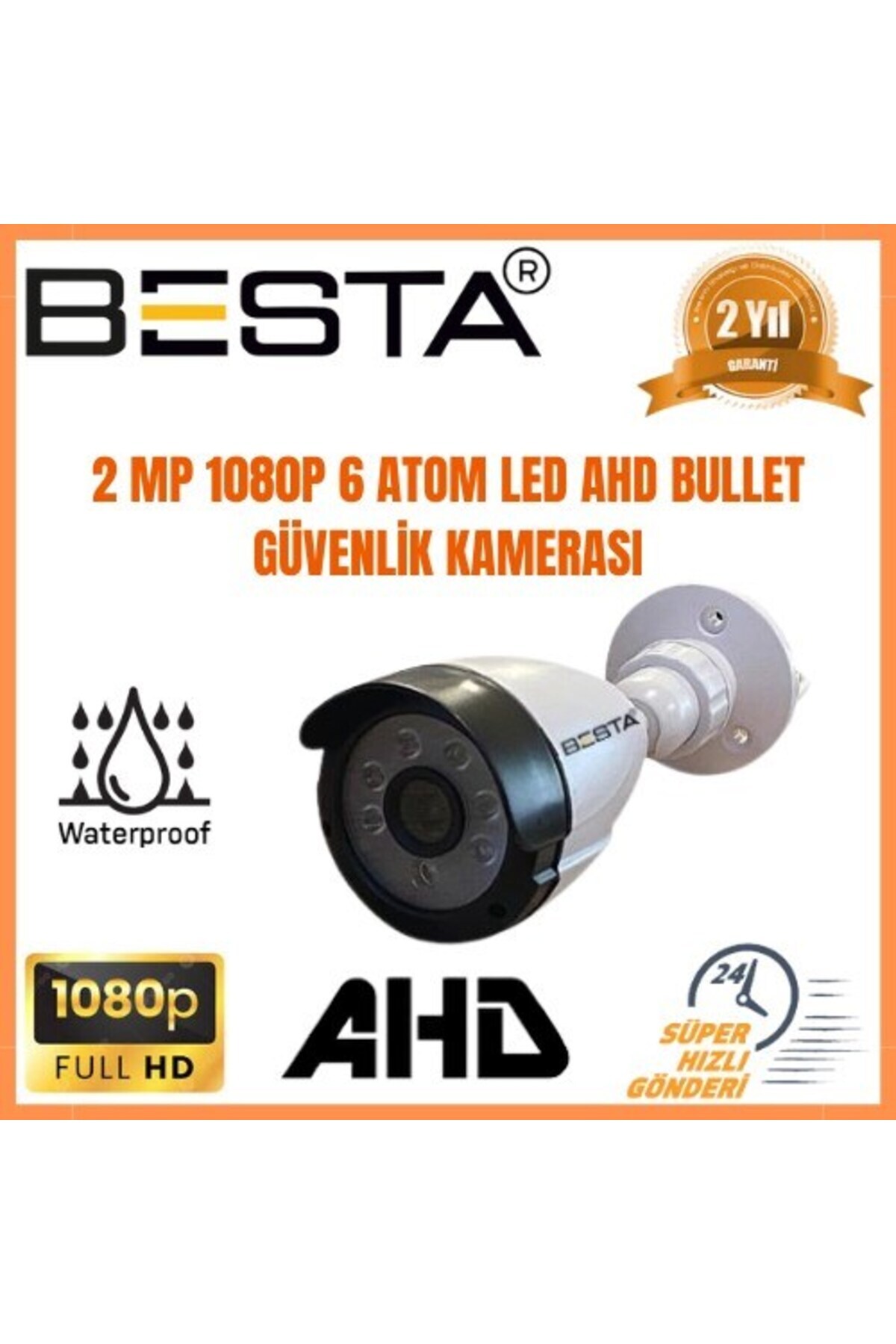 Pazarcan 2 1080P 2 İç Mekan 2 Dış Mekan 4 Kameralı Ahd Güvenlik Seti fotoğrafı 3 (önizleme)