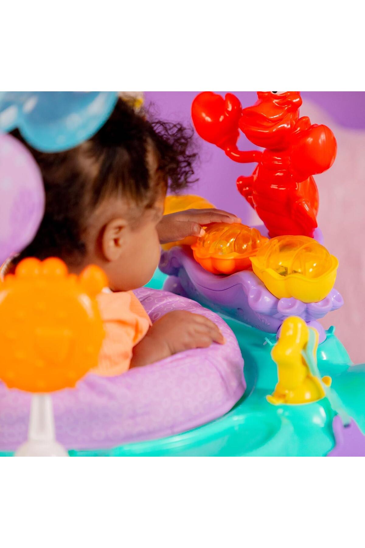 Bebekya Bright Starts Disney Prenses Ariel Aktiviteli Işıklı ve Sesli Hoppala Disney The Little Mermaid Sea fotoğrafı 7 (önizleme)
