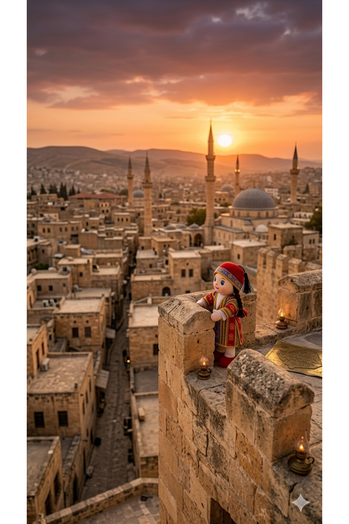 HAYPA GROSS Gaziantep El Yapımı Kutnu Kumaşlı Bez Bebek - Yıkanabilir & %100 El İşçiliği Oyuncak fotoğrafı 5 (önizleme)
