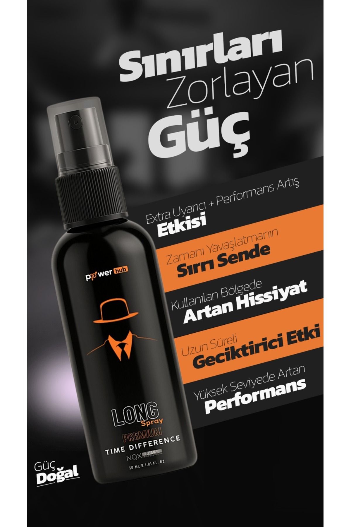 NQX PULL PROFESSIONAL Spray Long Time Poower Hub Uzun Süre Etkili