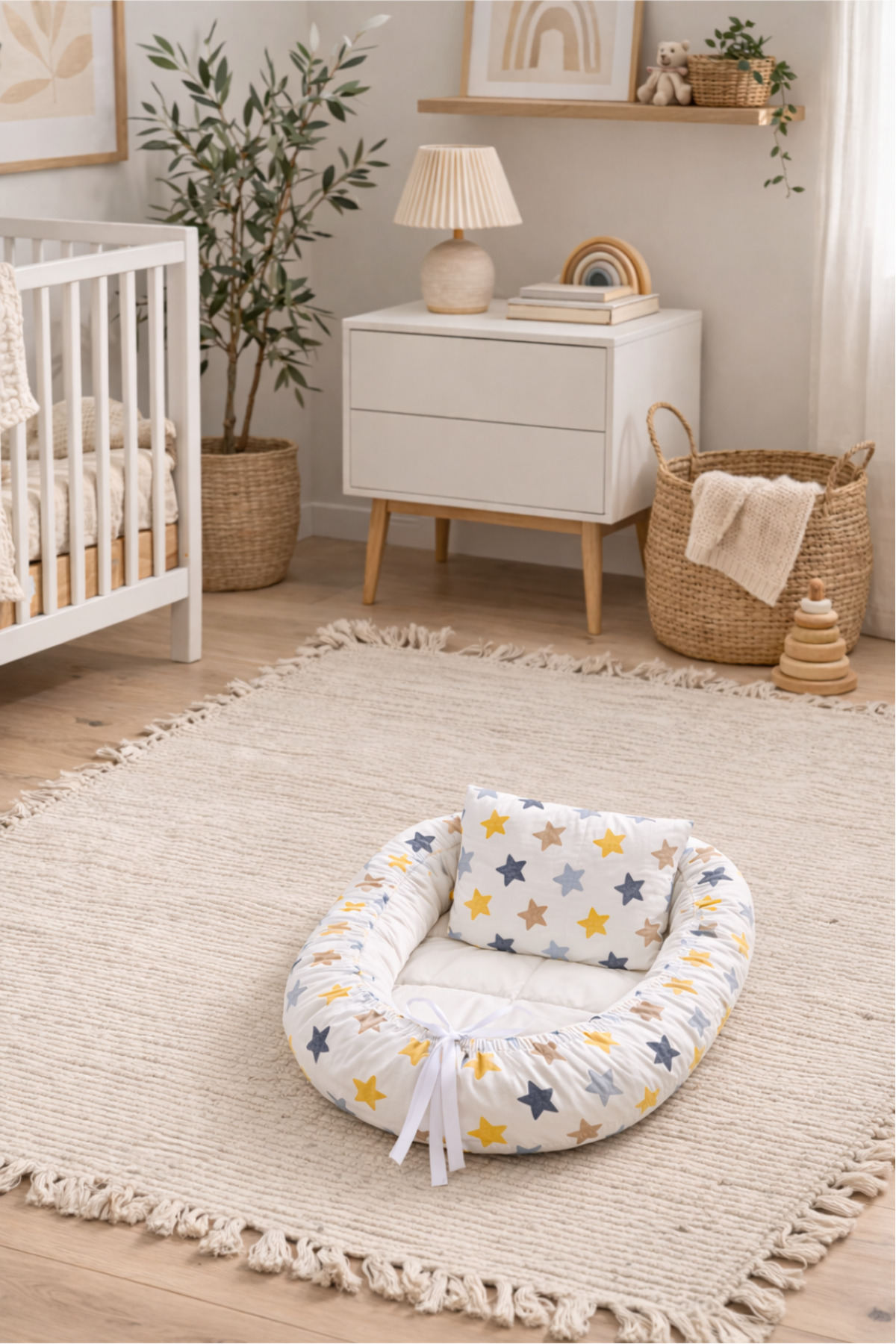 BebeK on For Babynest Sarı Yıldızlı set | Emzirme Yastığı ile fotoğrafı 3 (önizleme)
