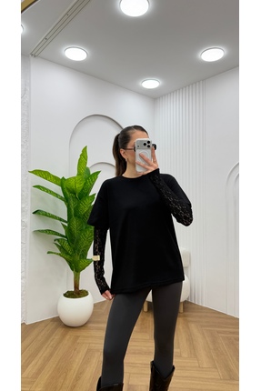R-Style Dantel Kollu Bluz