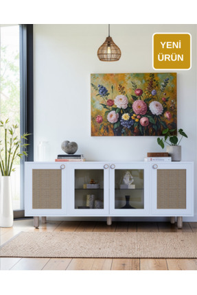 FLORADESİGN Pasific Konsol Led Aydınlatmalı Cam Kapaklı / Konsol / Çok Amaçlı...