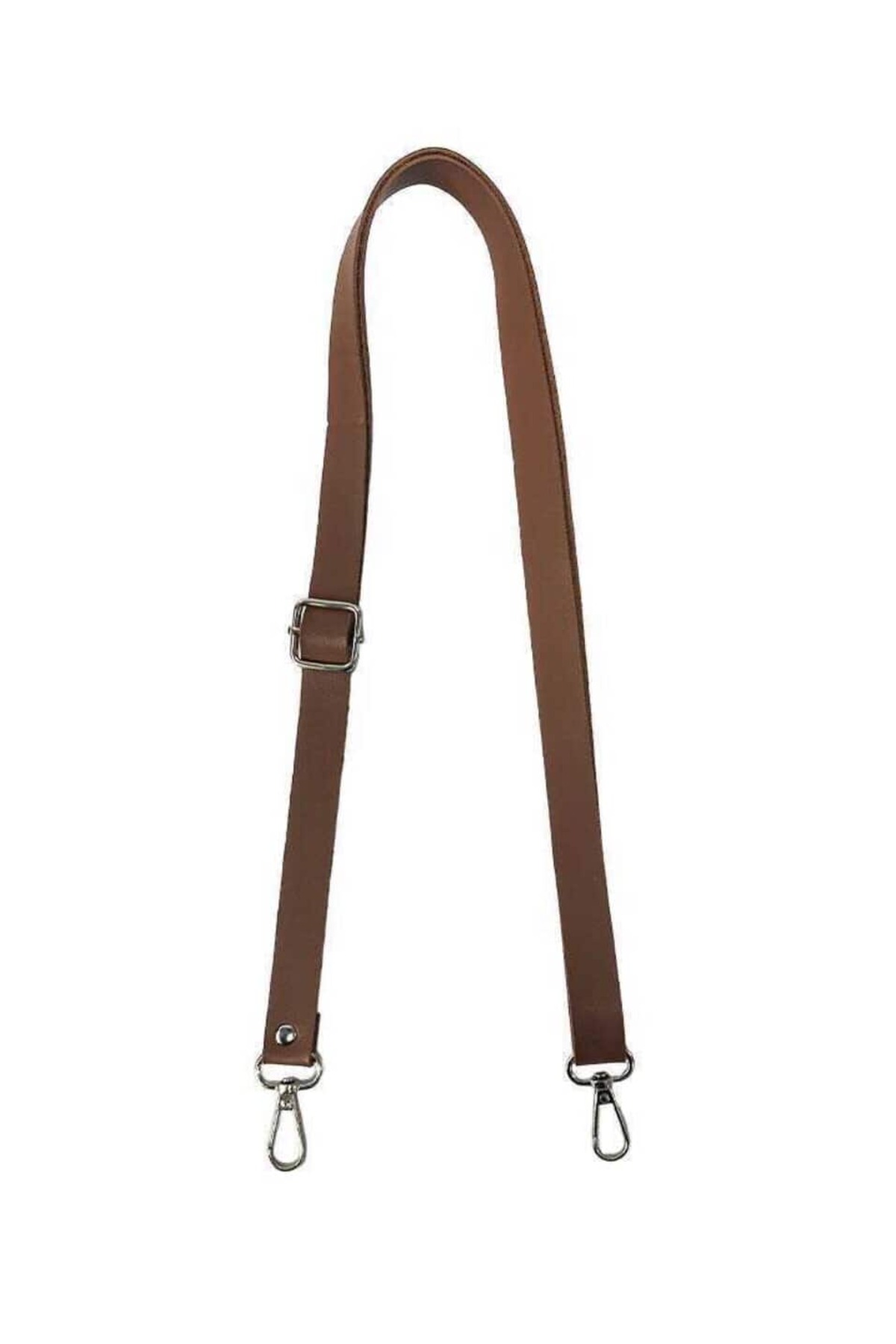 LEATHER ADJUSTABLE BAG HANGER LENGTH (120 CM - EN 2 CM ) SILVER DETAIL