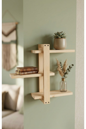 ARÇAMU DİZAYN Ayarlanabilir Ahşap Raf
