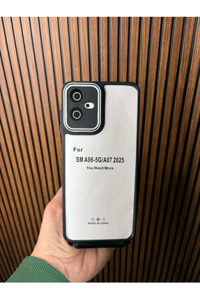 FABRON SADE- GALAXY A06-A07 UYUMLU DARBE ÖNLEYİCİ ŞEFFAF-RENKLİ DAYANIKLI KILIF