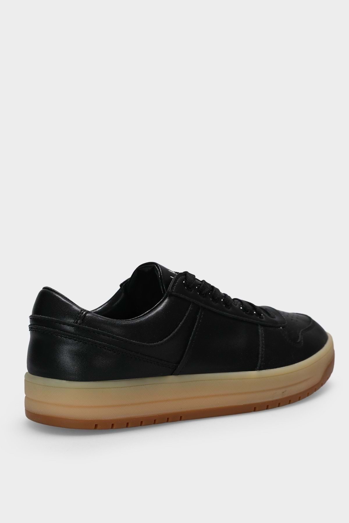 111230257 Omar Sneaker Erkek Deri Ayakkabı SİYAH — مشکی VSK-AST10662 — تصویر 4 از 8