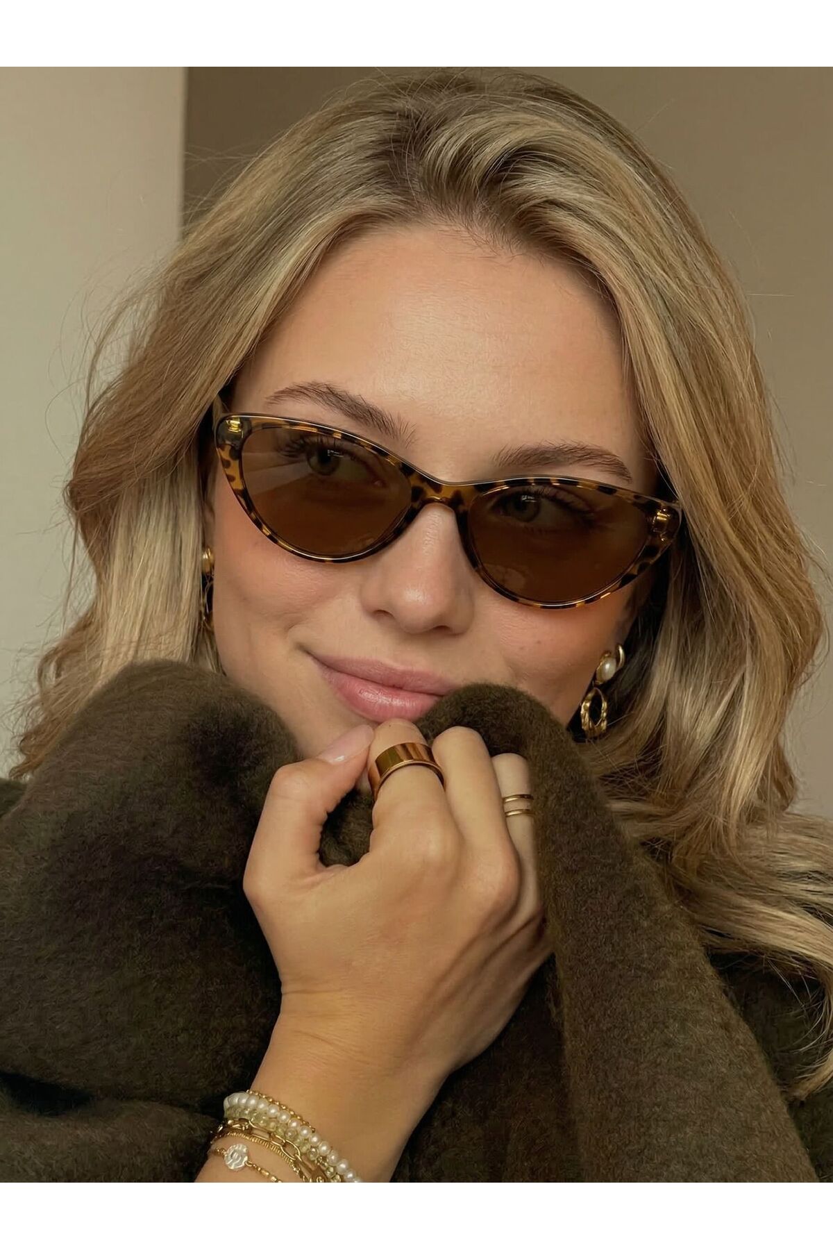 Zurich Leopard Hinged Acetate 46 Sturdy Sunglasses for Retractable Small Faces