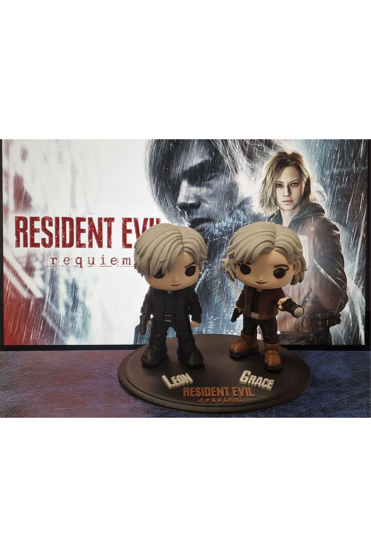 Leonフィギュア FreshWolf #1321 3D Baskı Leon S. Kennedy & Grace Ashcroft Resident